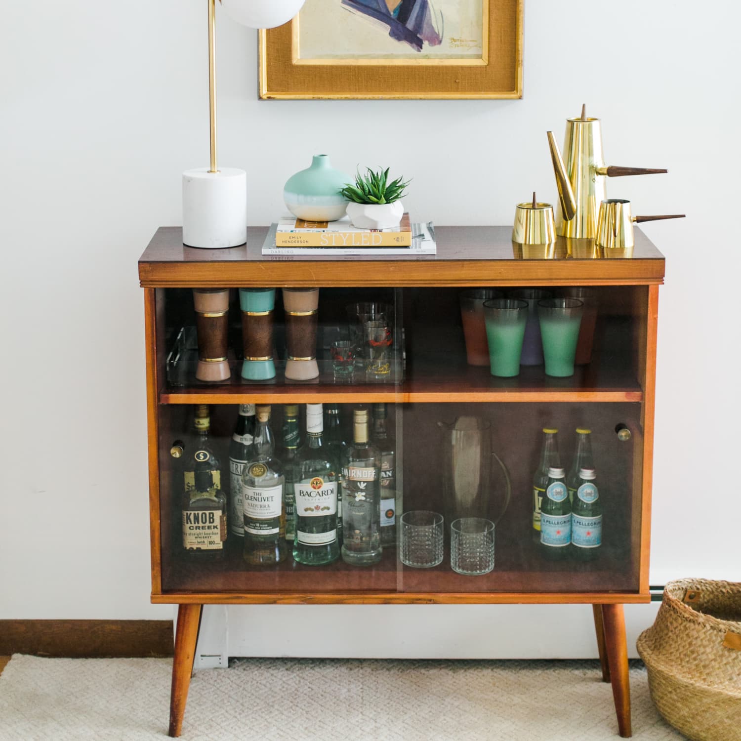bar cart cabinet