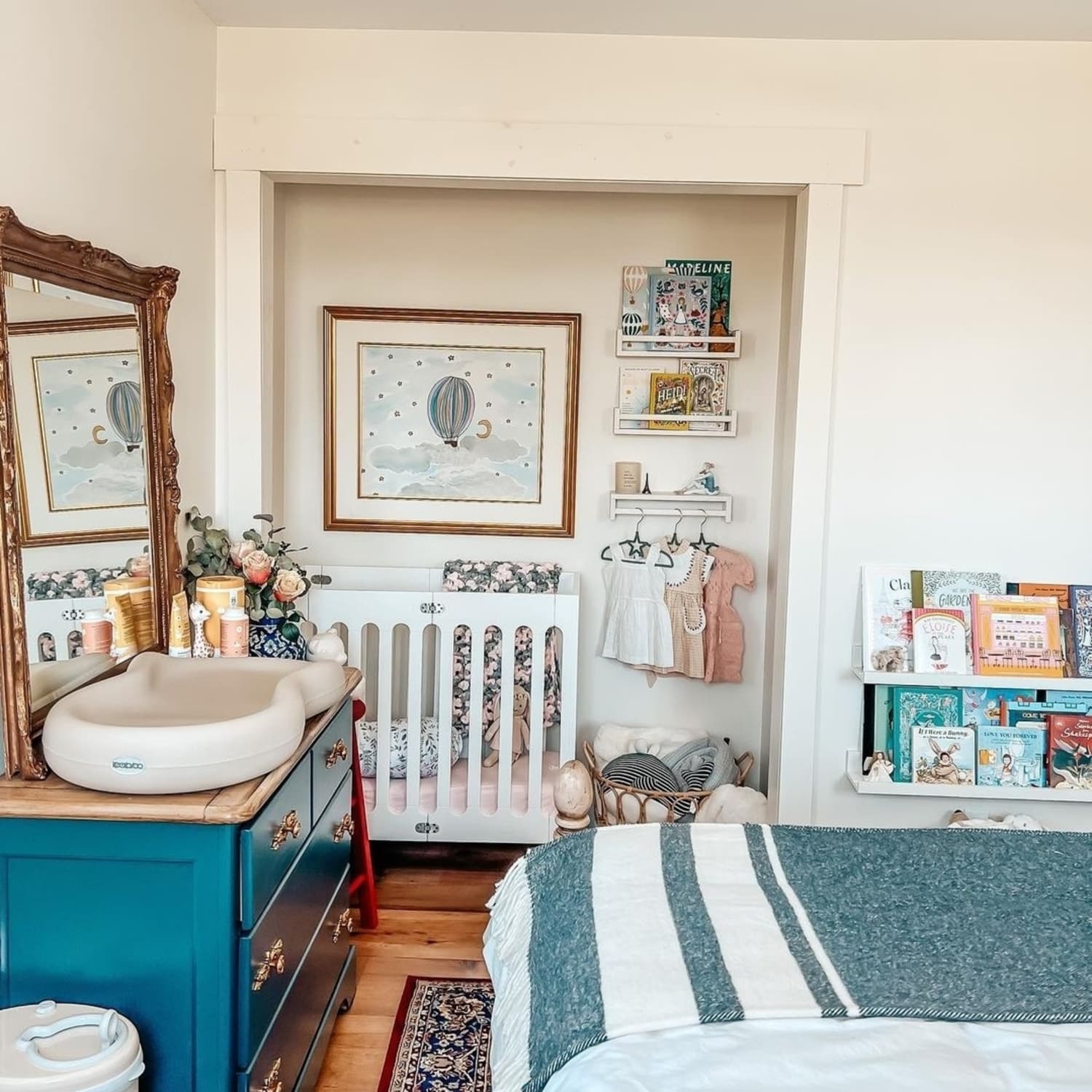 Baby crib in closet shop
