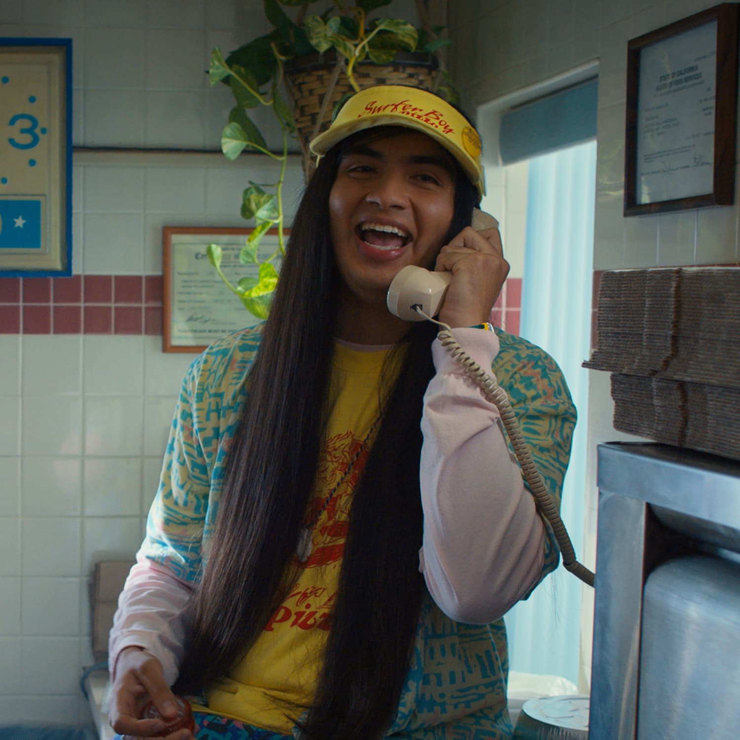 Genuine Fred Stranger Things Surfer Boy Pizza Carrello Da Scrivania - Oggetto Da Collezione