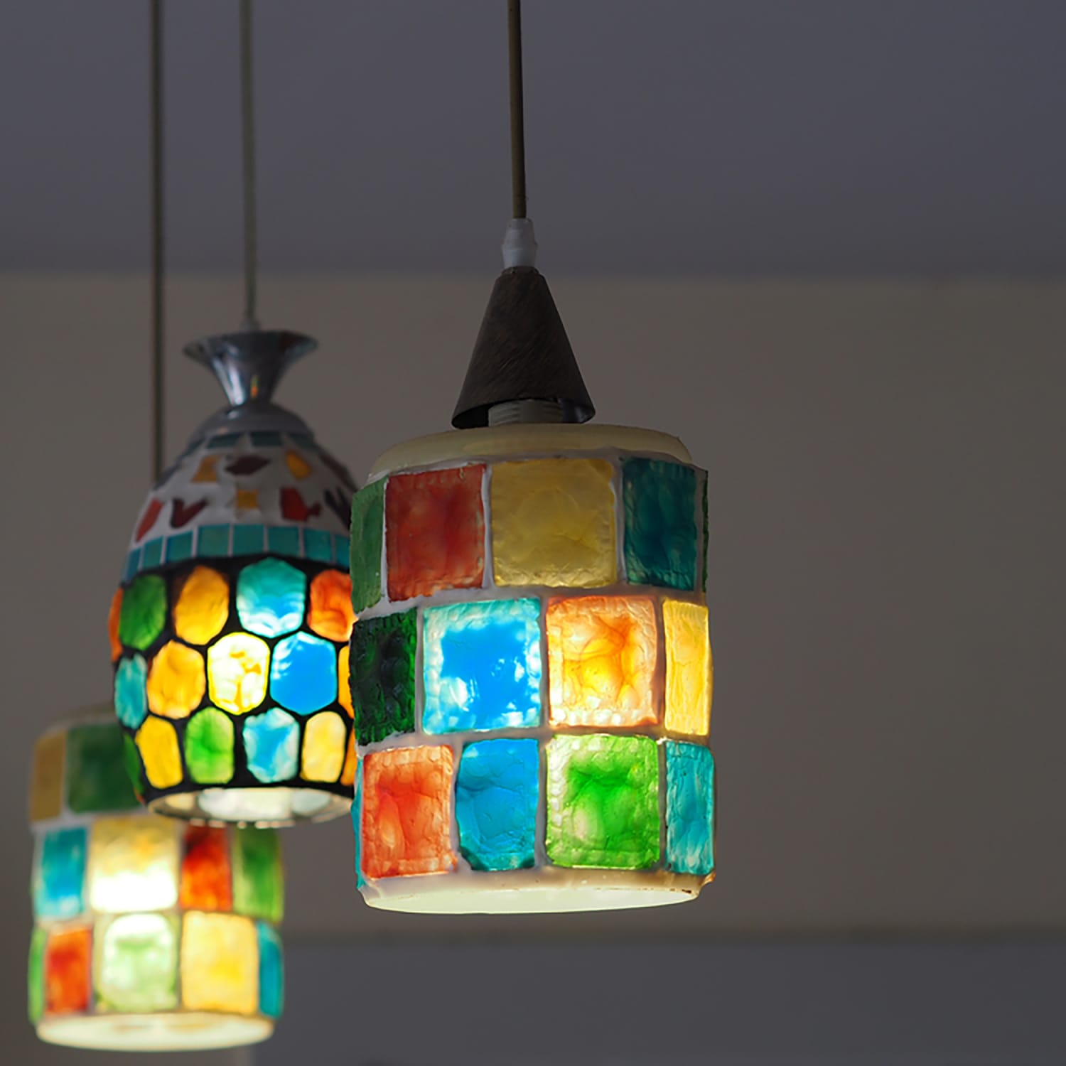 Coloured glass light fittings cheap
