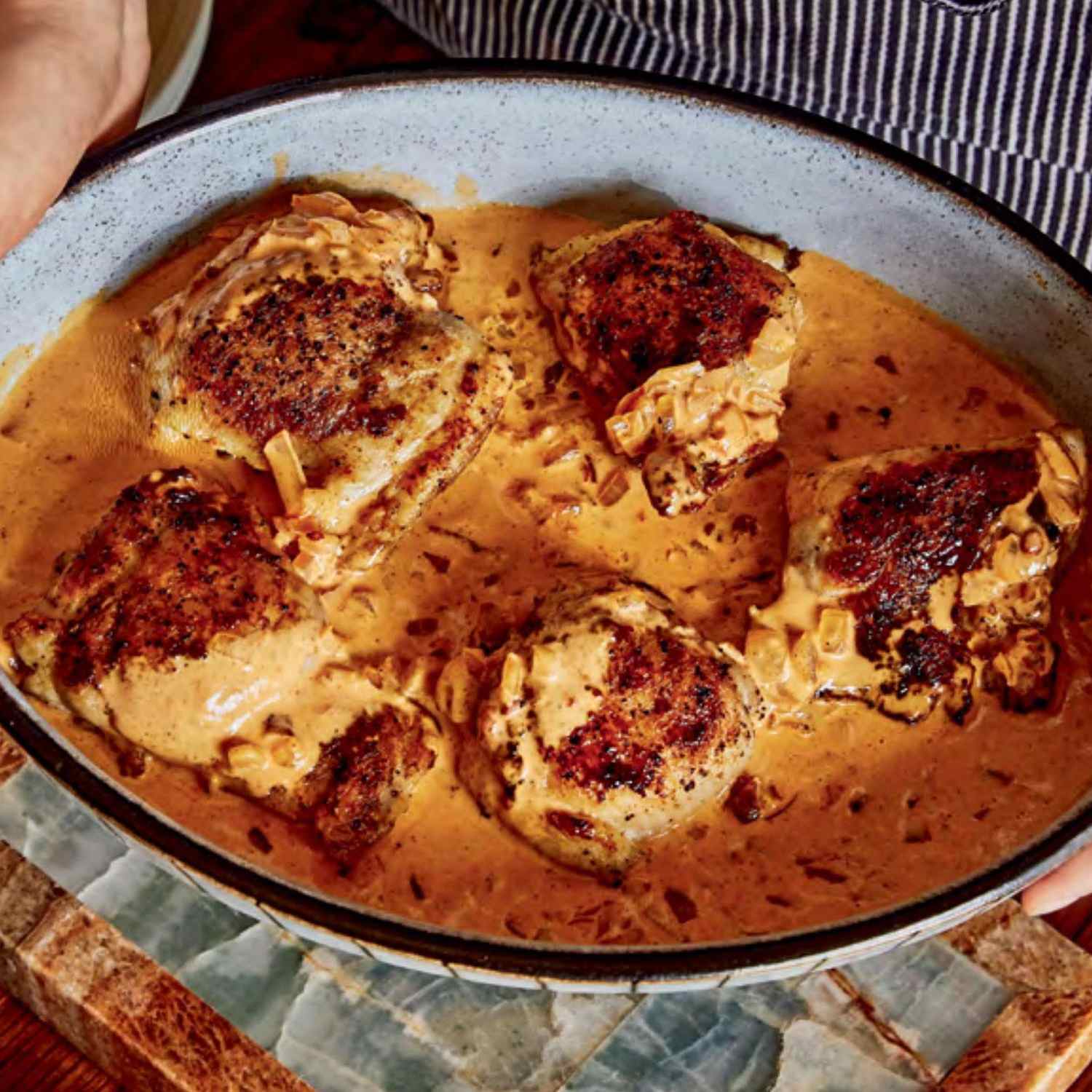 Chicken Thighs in Creamy Paprika Sauce Recipe The Kitchn