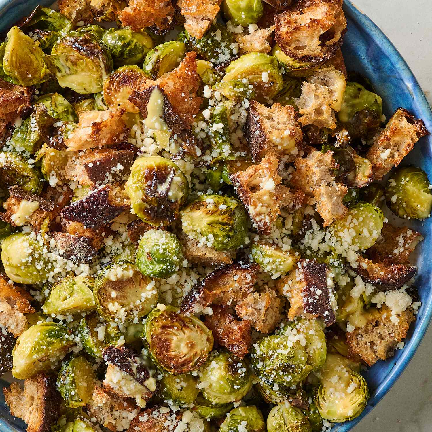 Caesar Roasted Brussels Sprouts
