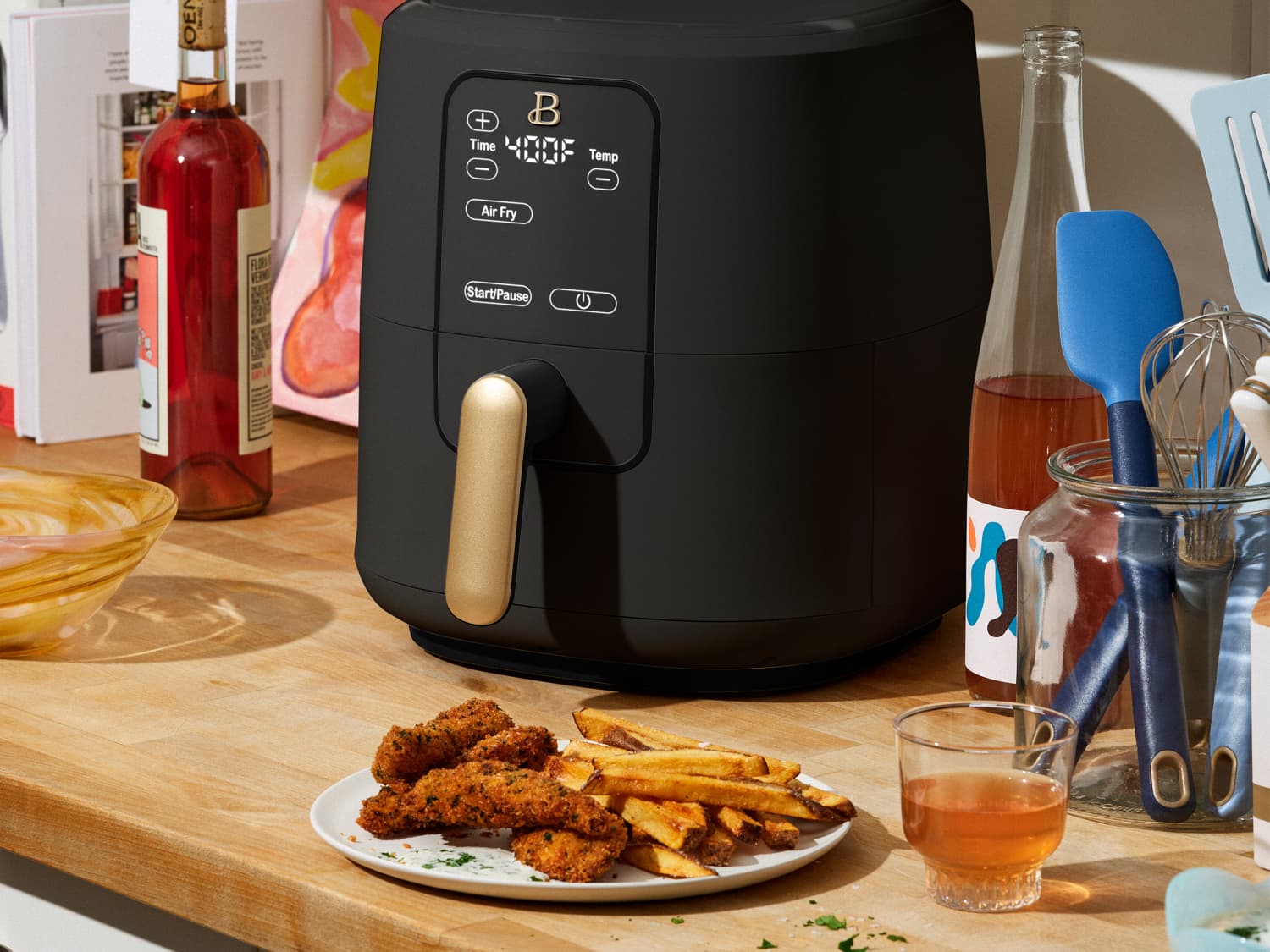 Wow Deal Bear Air Fryer (Black/Green) with FREE Bear Egg Master, air fryer,  aesthetics