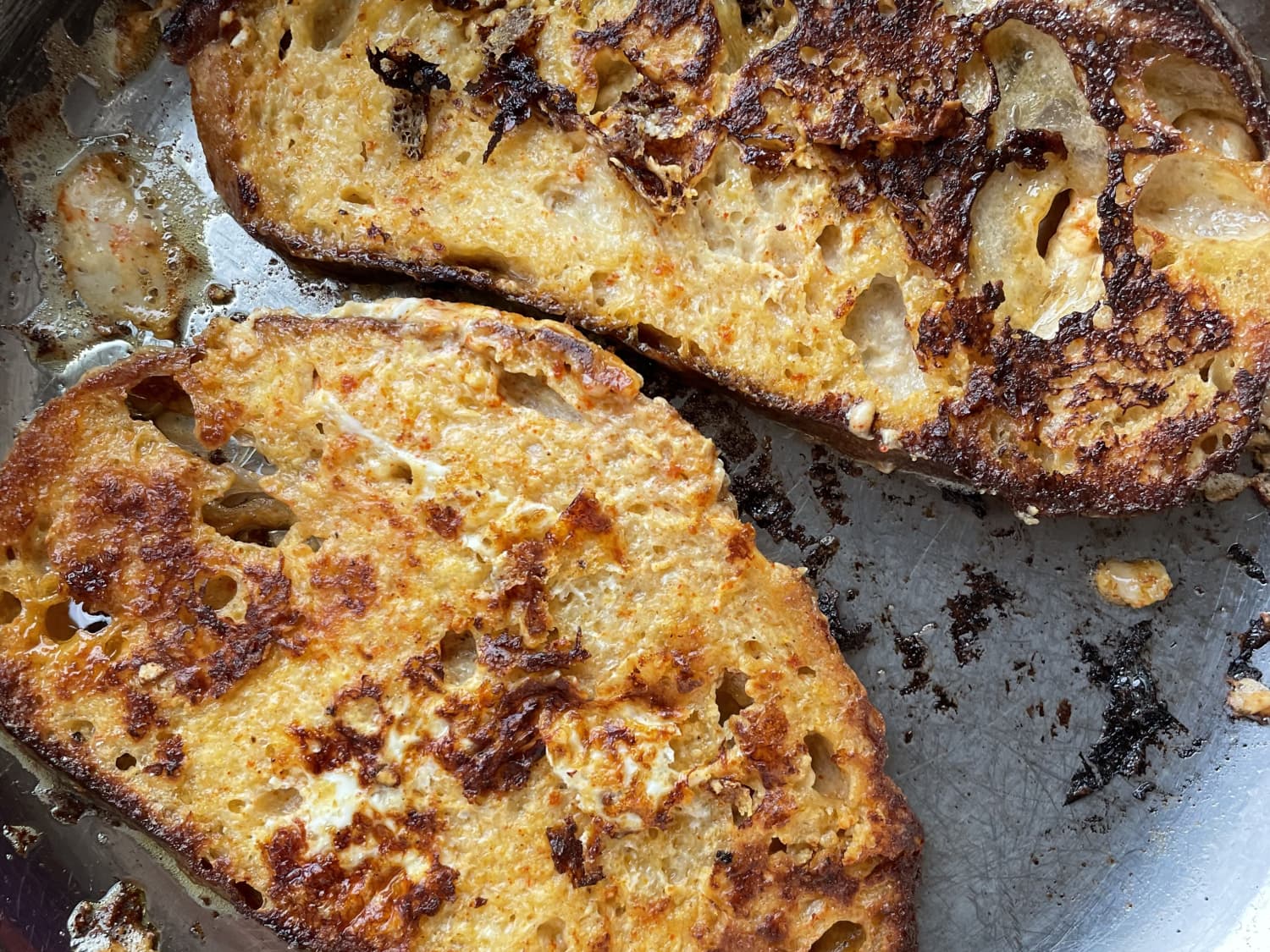 Parmesan gives a sexy adult twist to the traditional French toast!