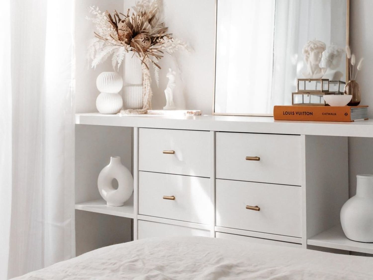 Louis Vuitton Trunk at Foot of Bed - Contemporary - Bedroom