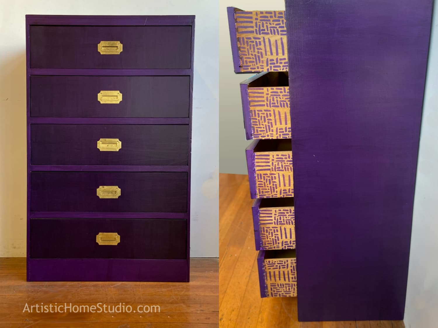 Lilac Dresser sold Lavender Dresser,chest of Drawers, Boho Dresser, Night  Table, Vintage Dresser,hand Crafted, Dresser Nj Nyc 