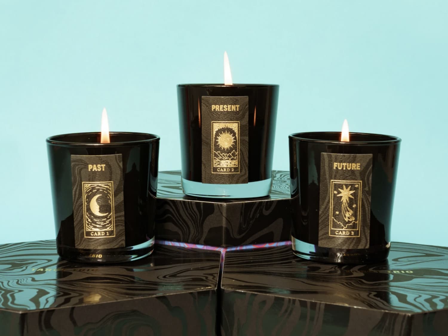 Birthdate Co. The Candle Trio Tarot Card Candle Launch | Apartment Therapy