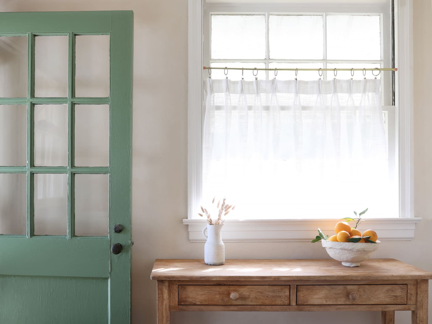 Simple DIY Wood Door Window Cover