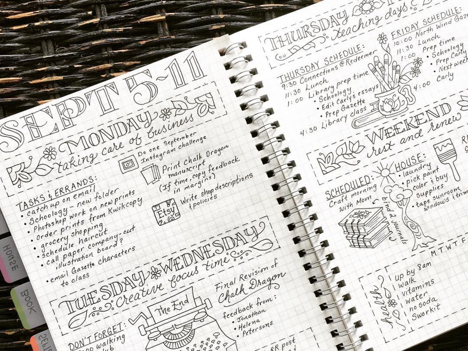 Bullet Journal for Adulting with Austin @MinimalJournal – Pretty Prints &  Paper