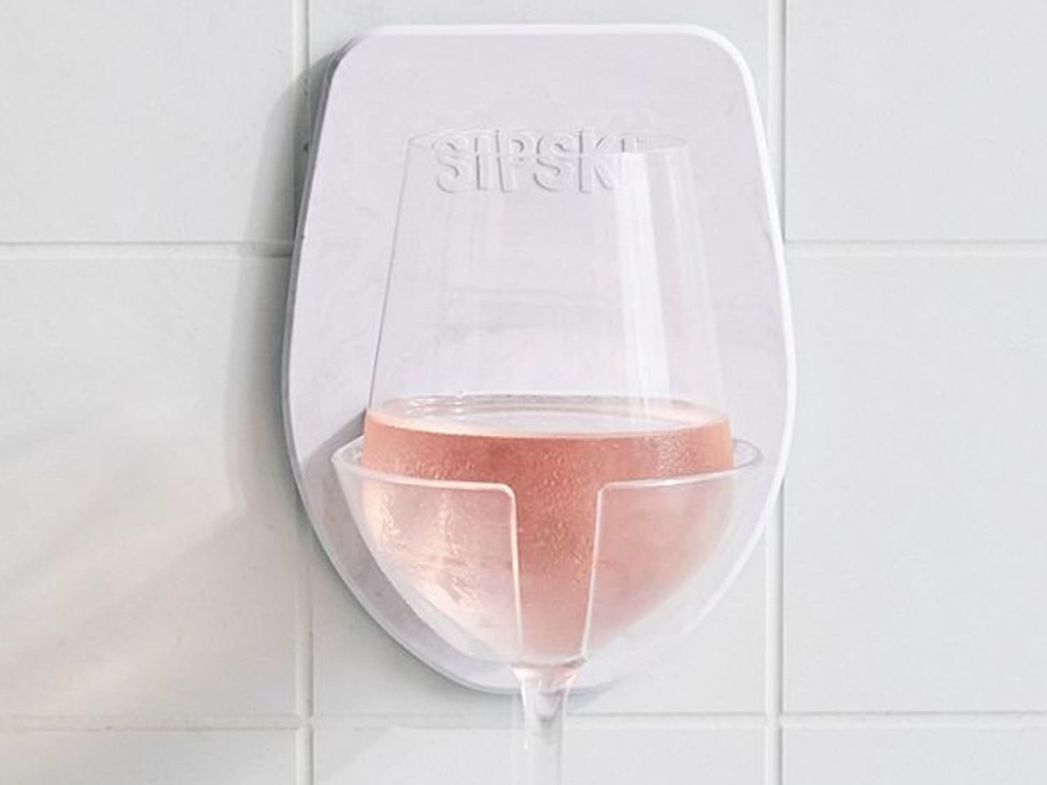 Buy A Wine Glass Holder For Your Shower | Apartment Therapy