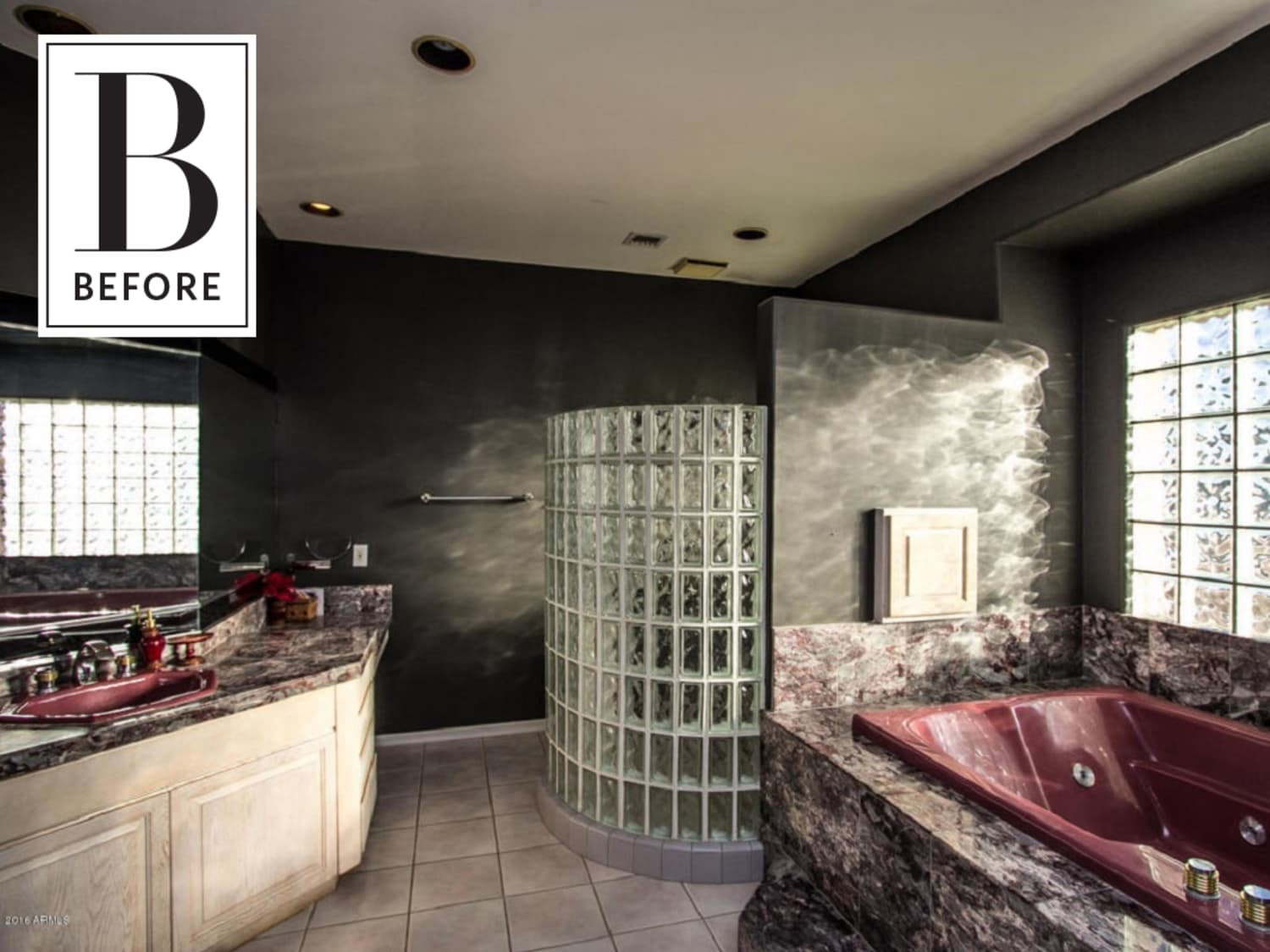 Before And After This 90s Bathroom Was A Sexy Beast Apartment
