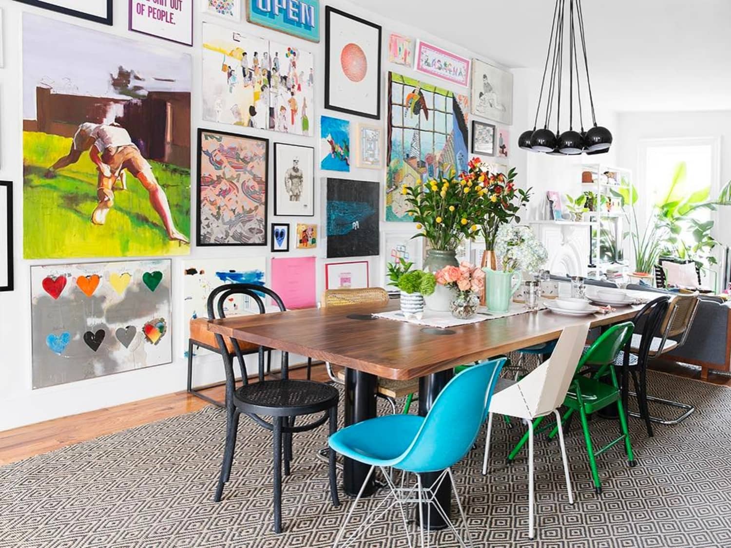 Inspiration For Gorgeous Floor To Ceiling Gallery Walls