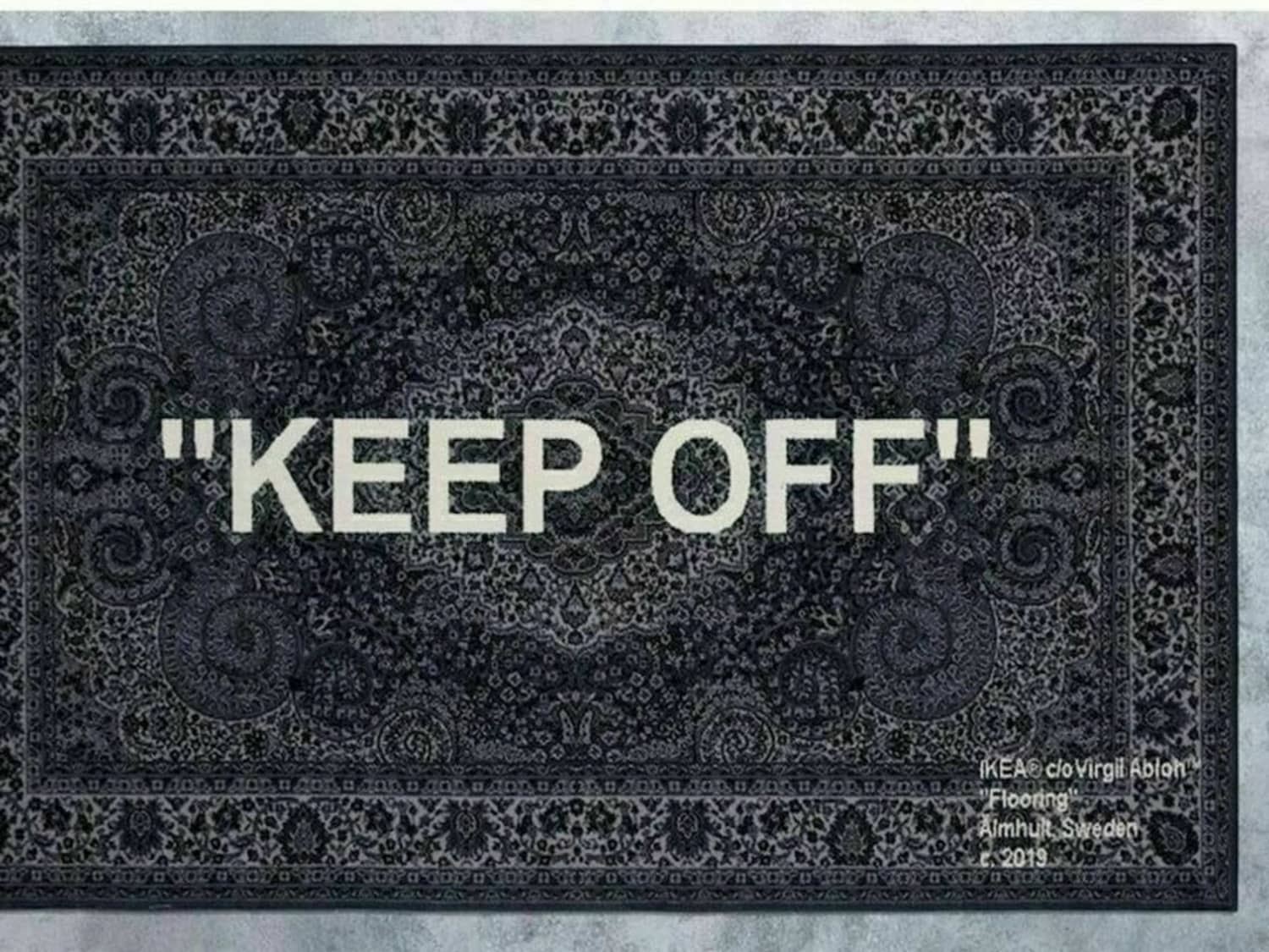 Want a rug designed by Virgil Abloh? You'll have to get in line