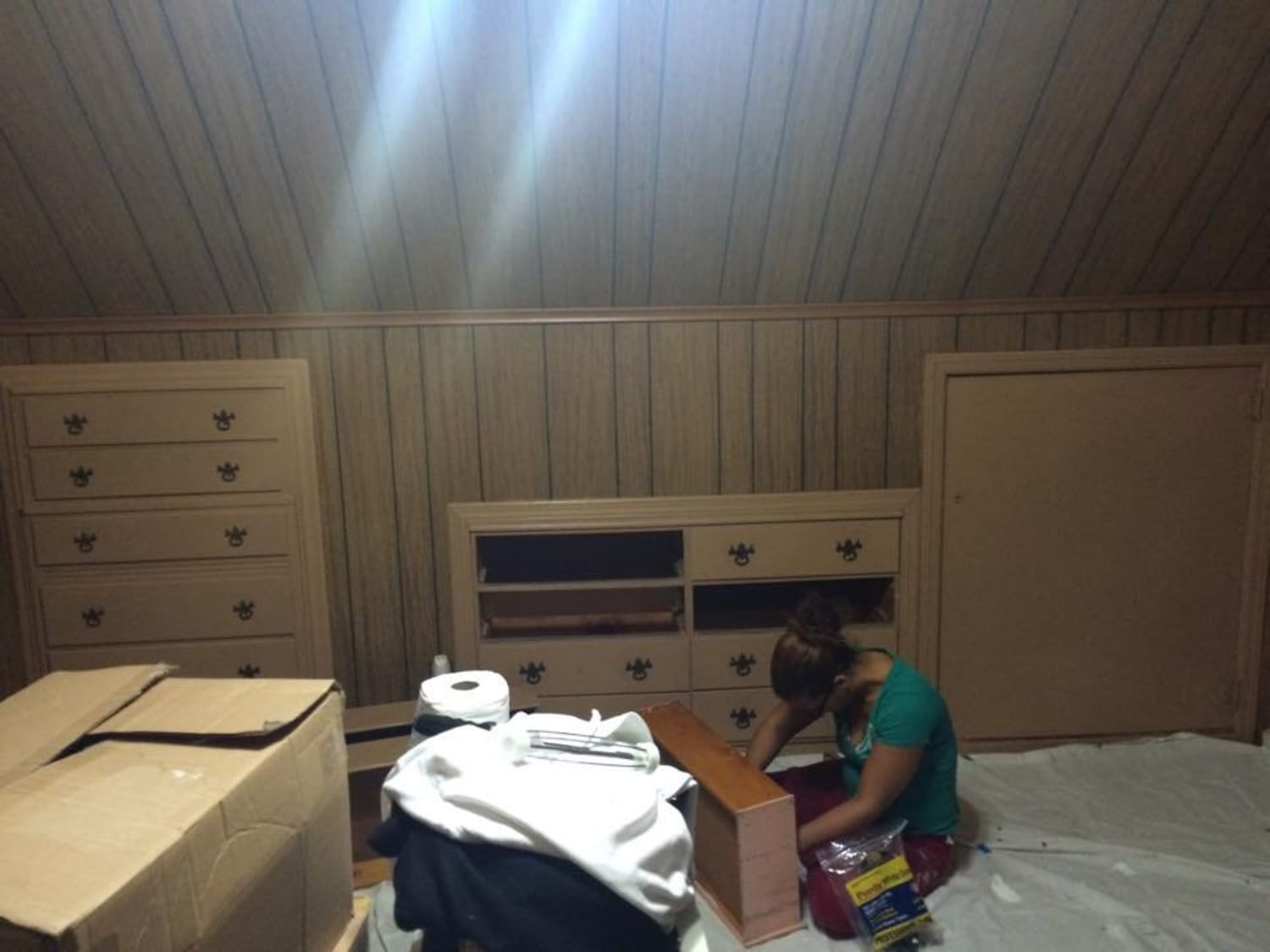The Faux Wood Paneling Nightmare Ends Makeover Apartment Therapy