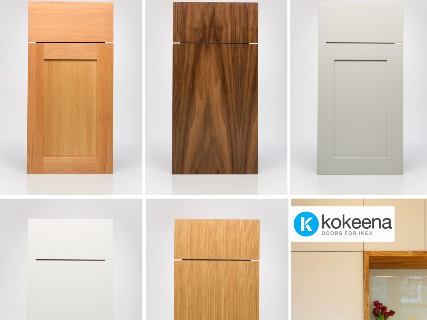 Kokeena Real Wood Ready Made Cabinet Doors For Ikea Akurum Kitchens Kitchn