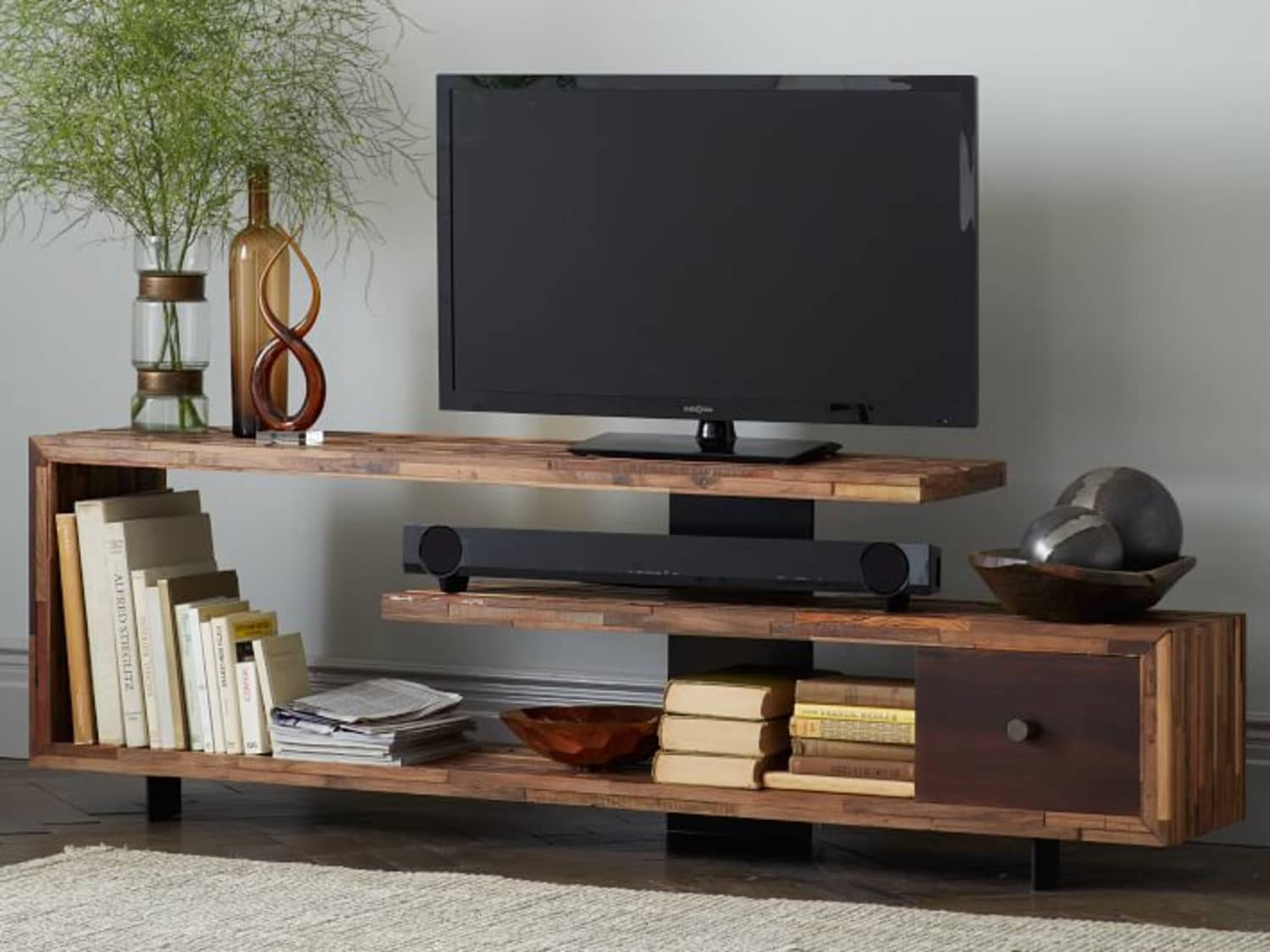 Best Tv Stands Media Consoles Apartment Therapy This console is stylish and functional with multiple storage solutions—but its slim design won't take up a ton of floor space. best tv stands media consoles