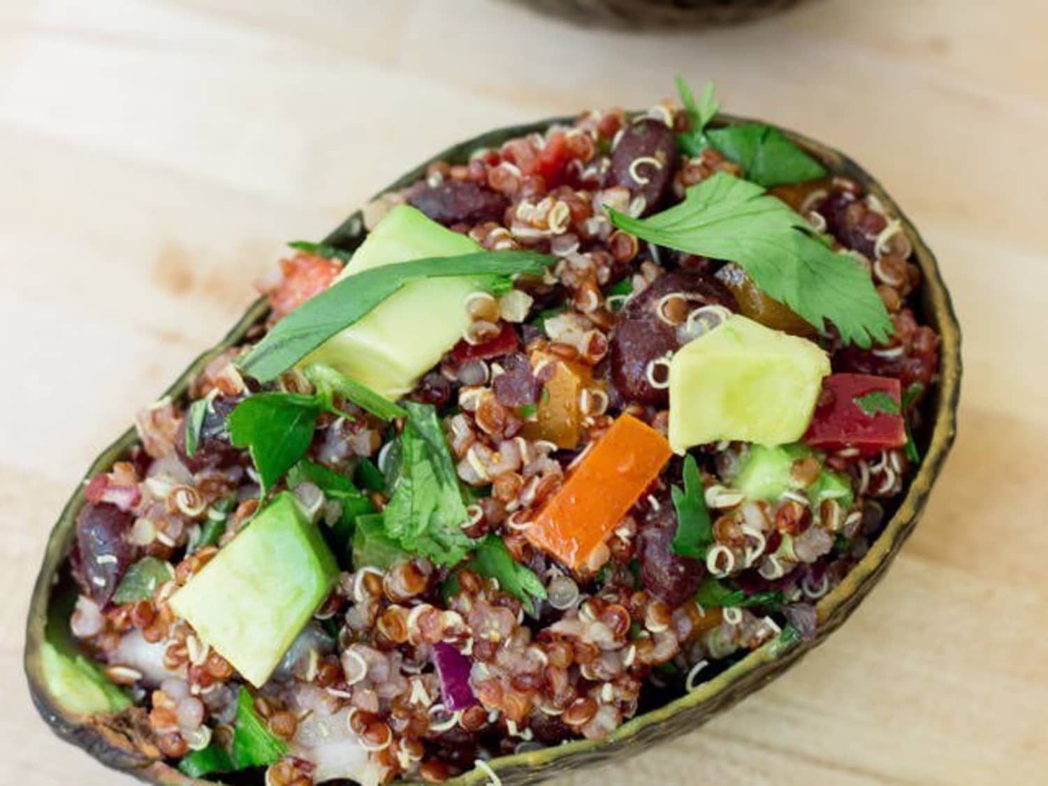 Stuff Your Avocado Shell With This Tex Mex Quinoa Salad Kitchn