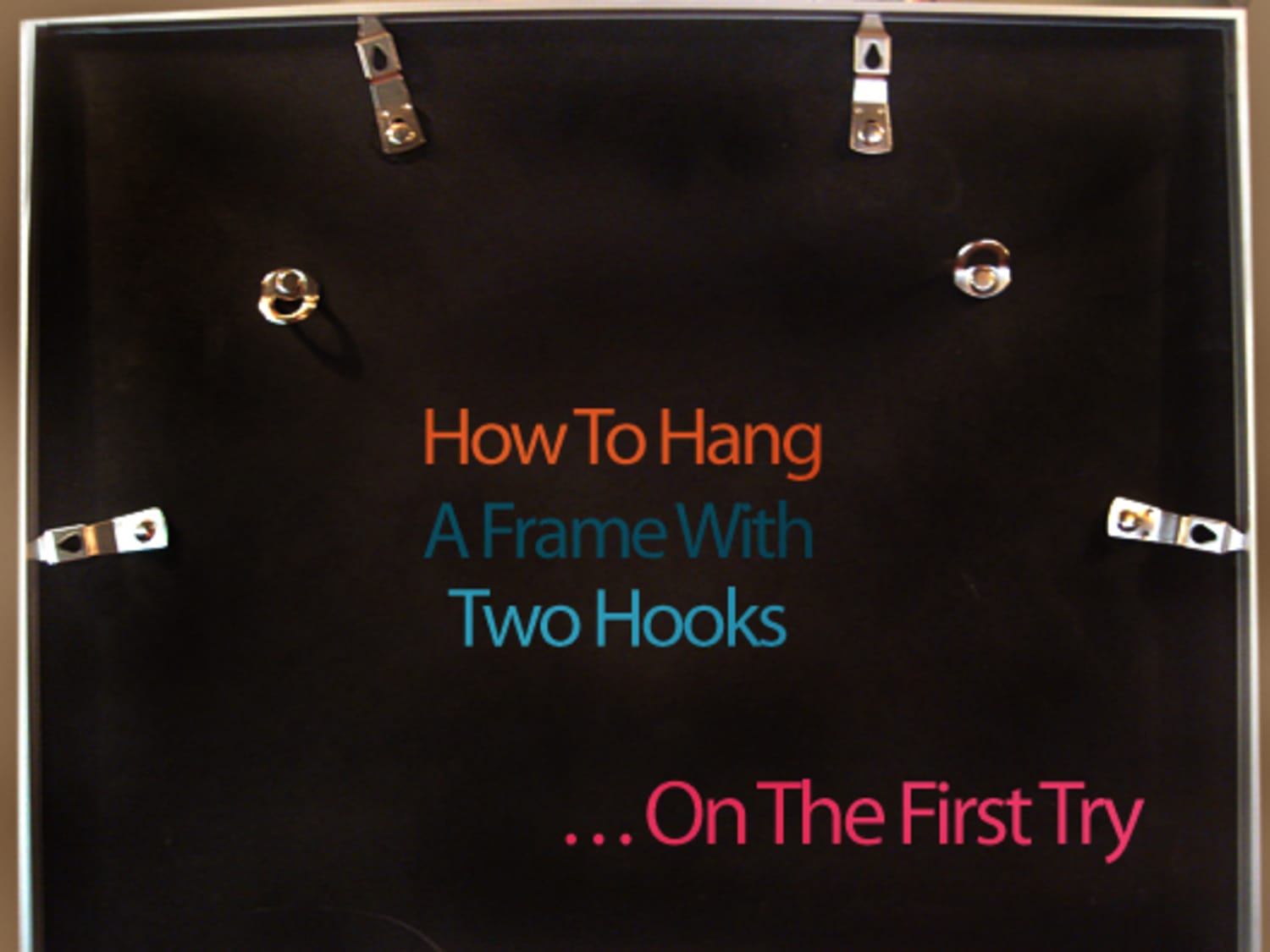 how to hang a frame