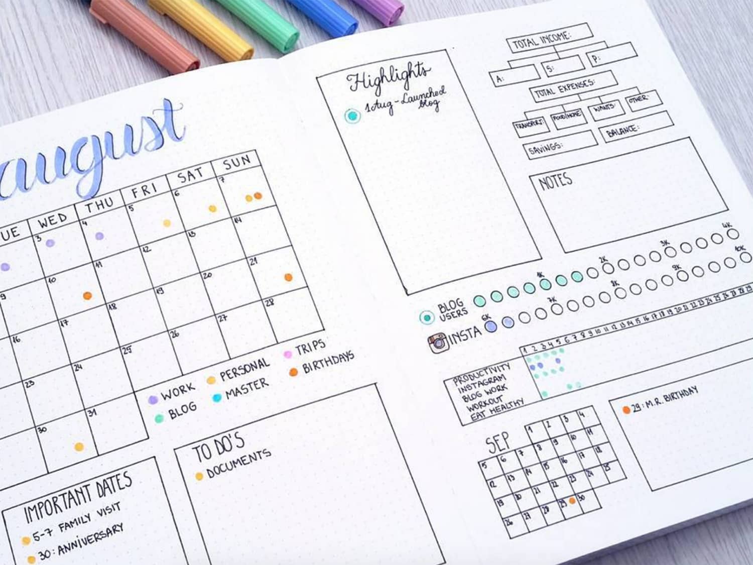 Get Organized and Creative with Bullet Journal Design