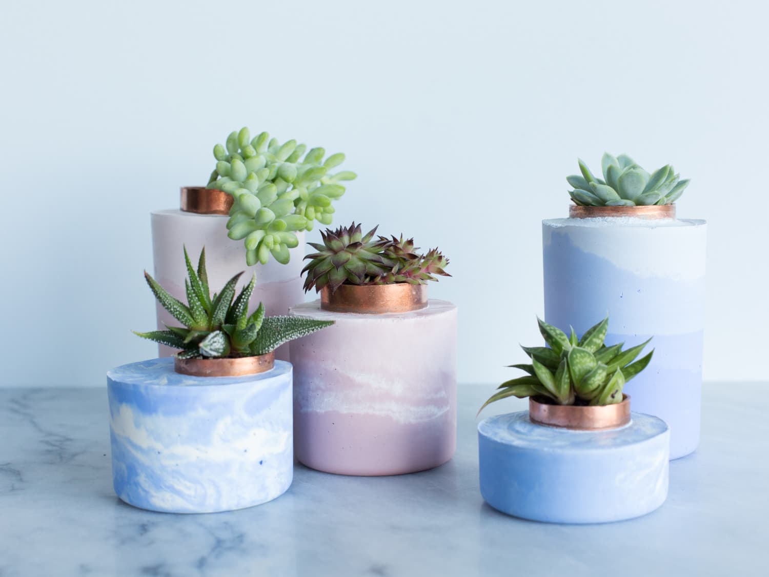How To Make Modern Cement Planters Apartment Therapy