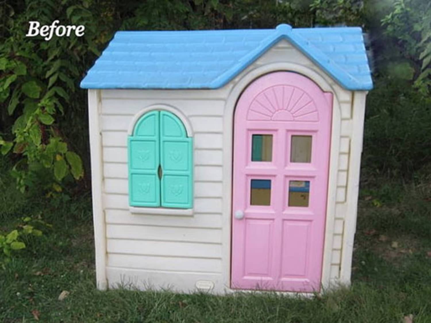 little tikes pink dollhouse with blue roof