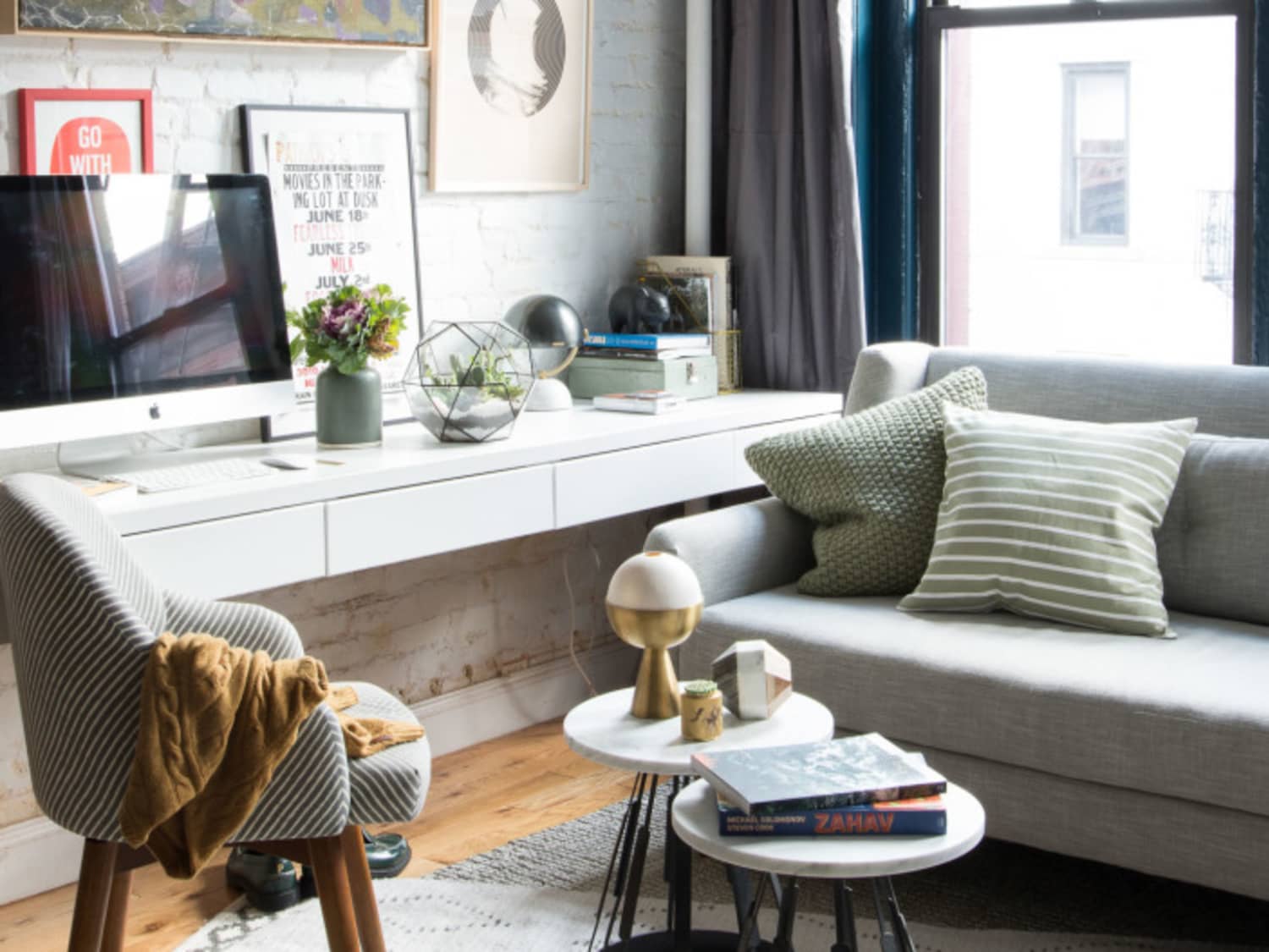 7 Ways To Fit A Workspace Into A Small Space Apartment Therapy
