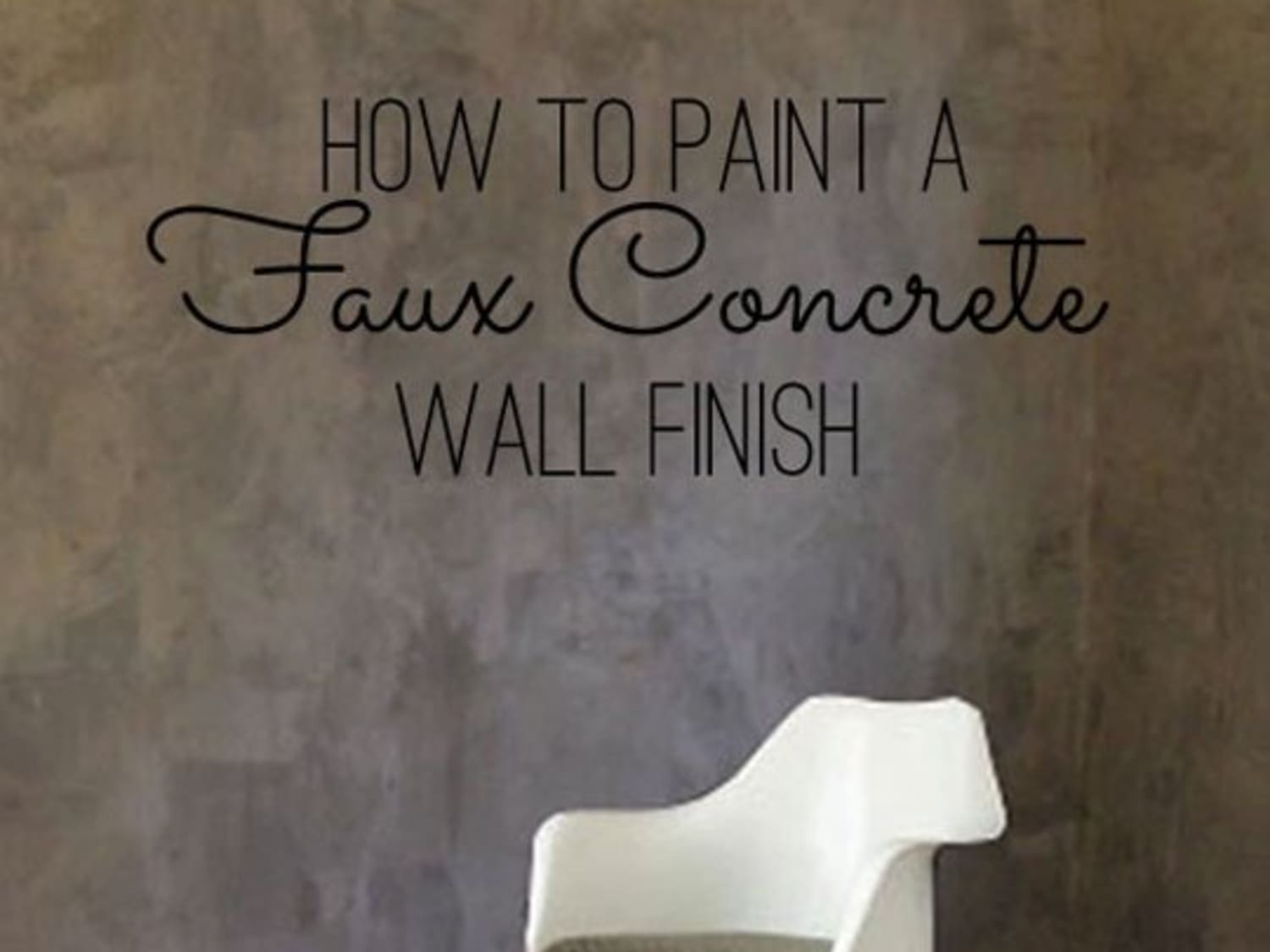 Diy Home Decor How To Paint A Faux Concrete Wall Finish