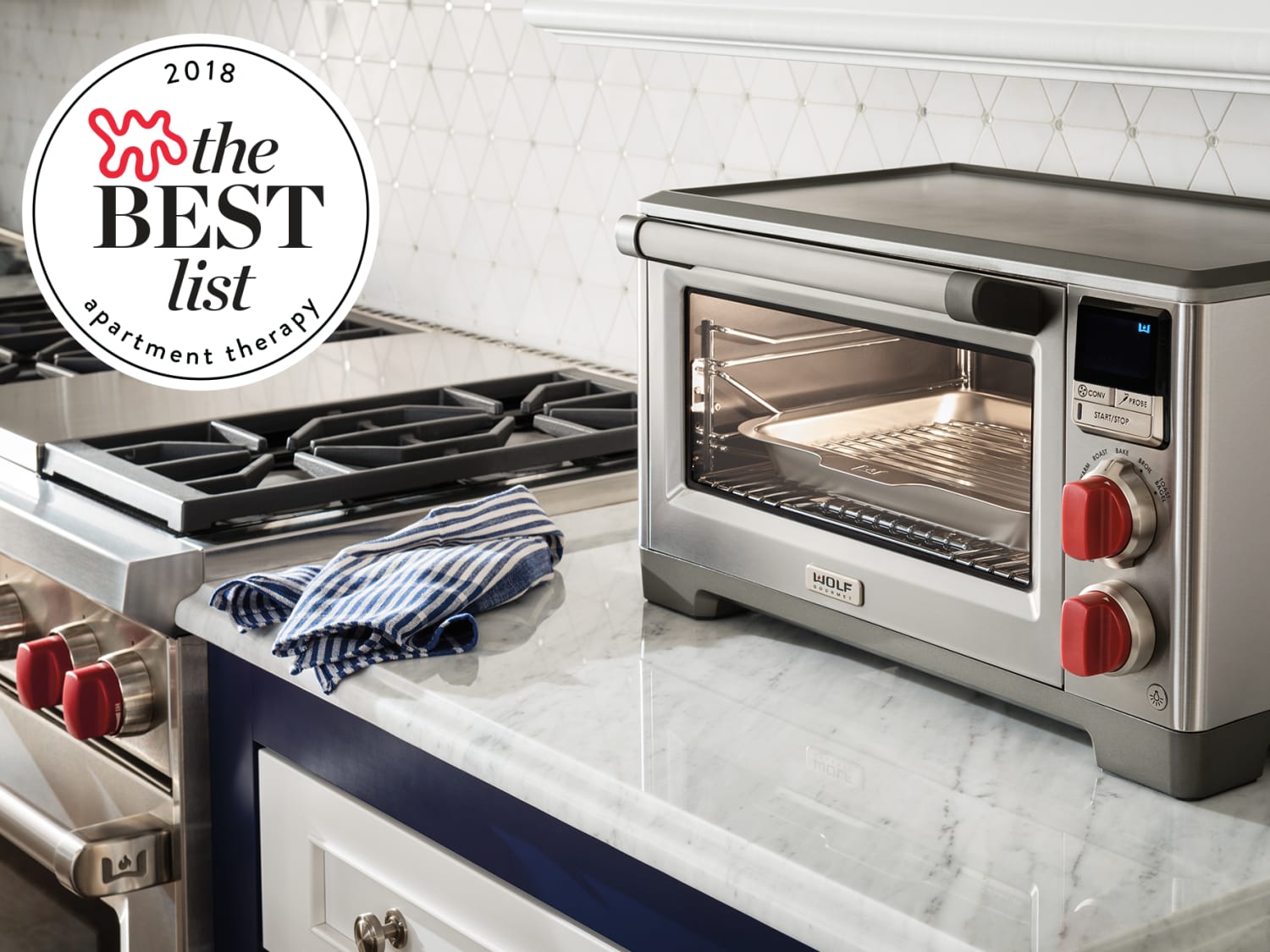 Williams-Sonoma - May 2020 - Wolf Gourmet Countertop Oven Elite, Red Knob