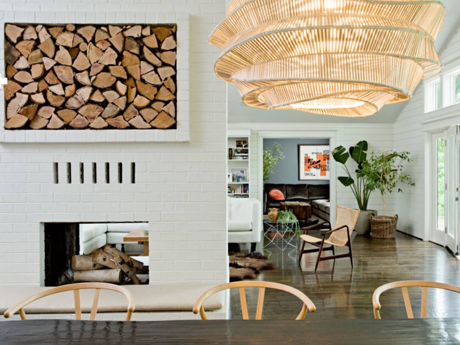 Double Sided Fireplaces Down On Cozy Winters At Home Apartment