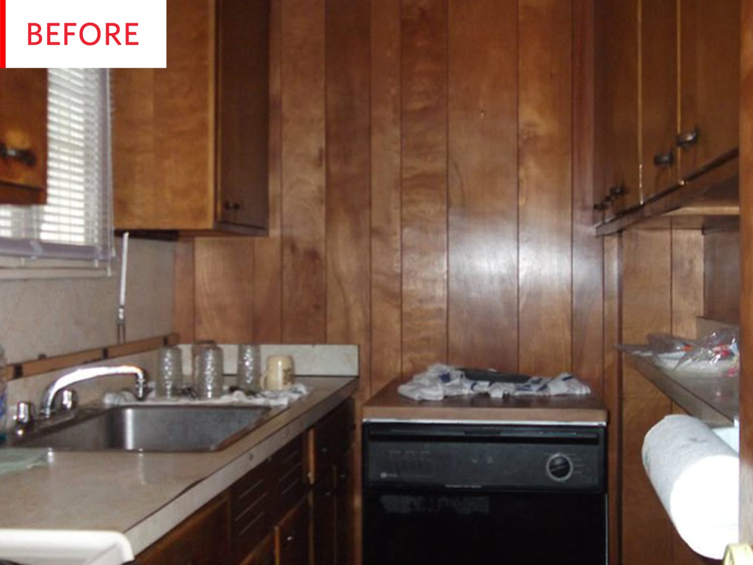 Kitchen Wood Wall Paneling Remodel Photos | Apartment Therapy