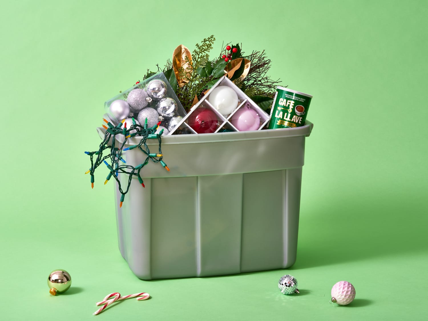 Holiday Seasonal Storage Bin Storage Totes & Lids Decoration for