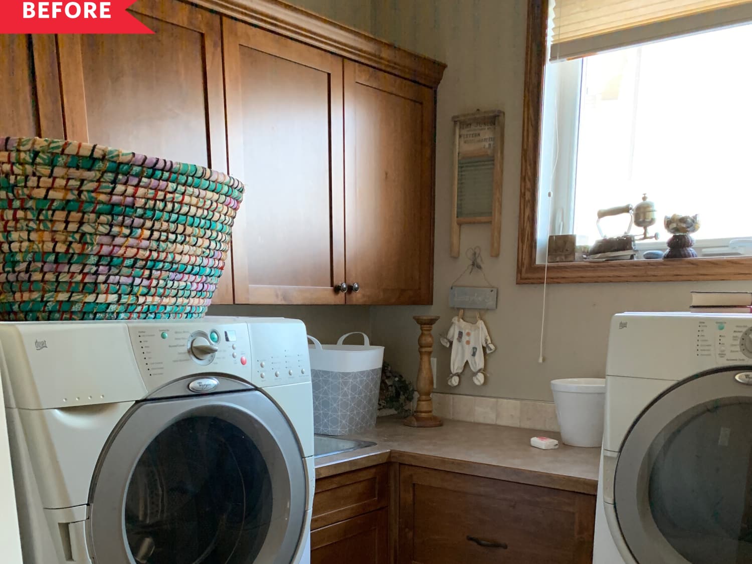 DIY Laundry Room Countertop (Using an Old Door!) - Erin Zubot Design