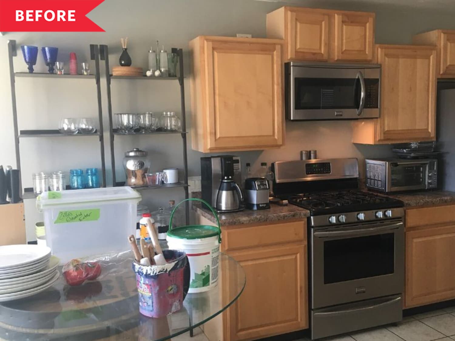 $3000 Farmhouse Kitchen Redo with IKEA Cabinets | Apartment ...
