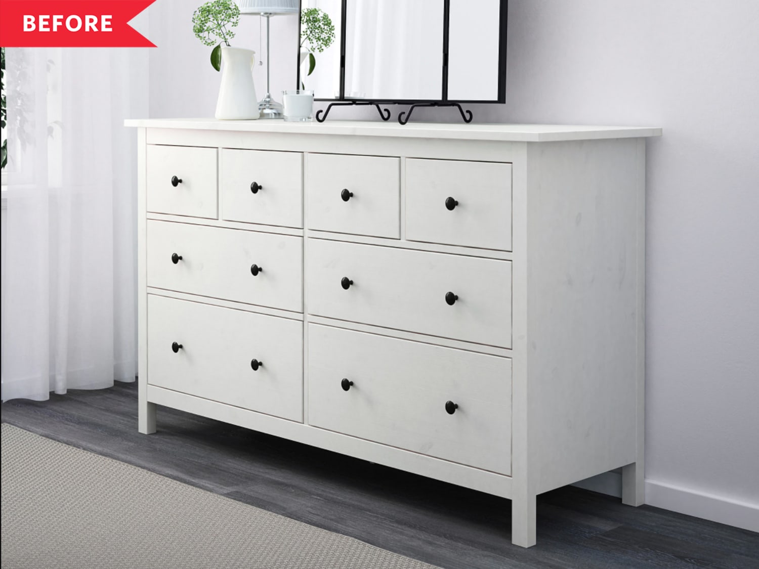 Ombre Blue IKEA HEMNES Dresser Hack | Apartment Therapy