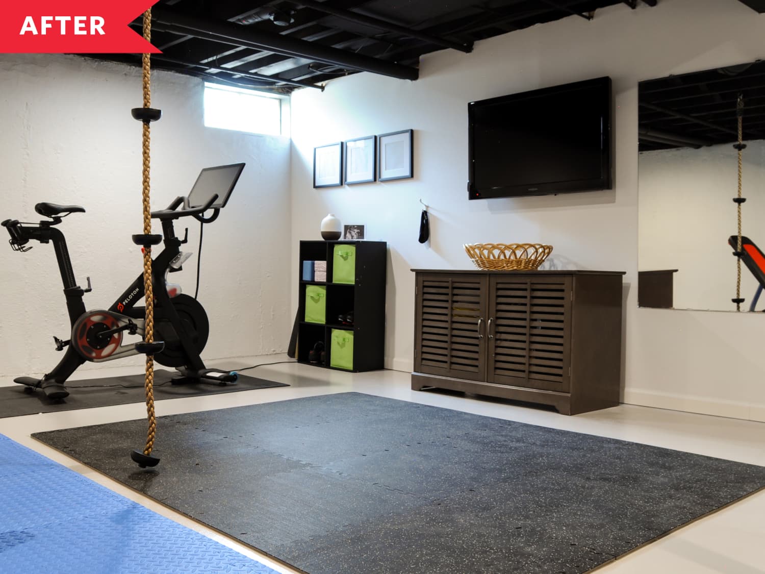 Basement Home Gym Ideas •