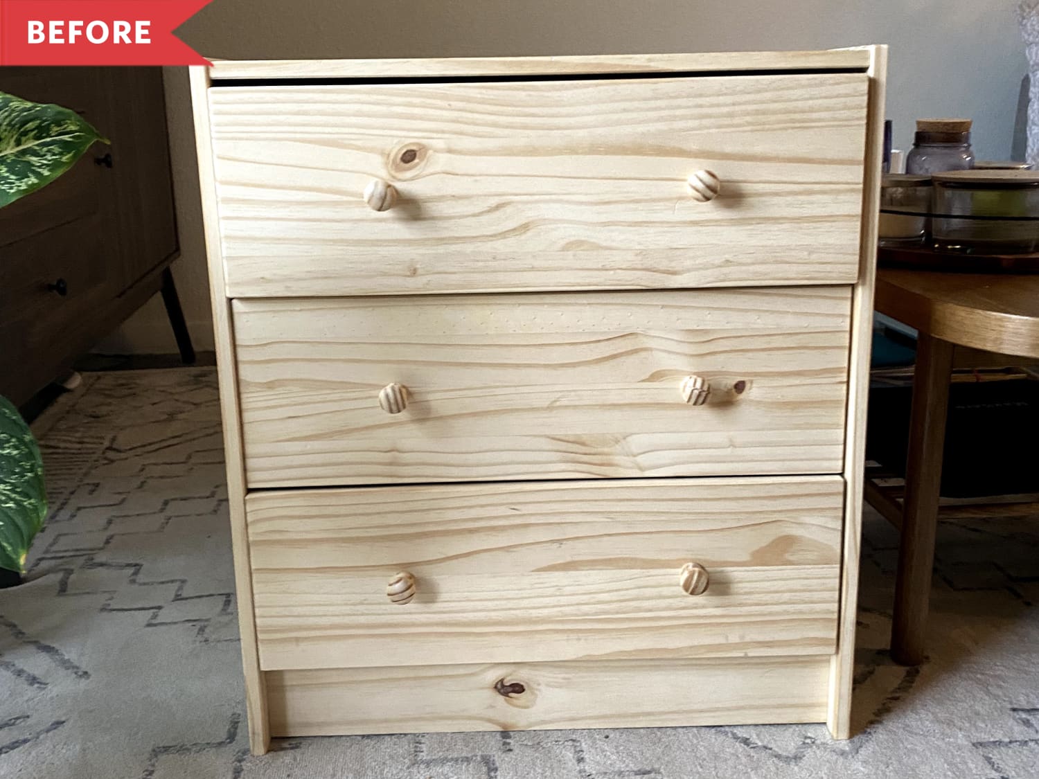 Cane Webbing: Nightstand Ikea Hack