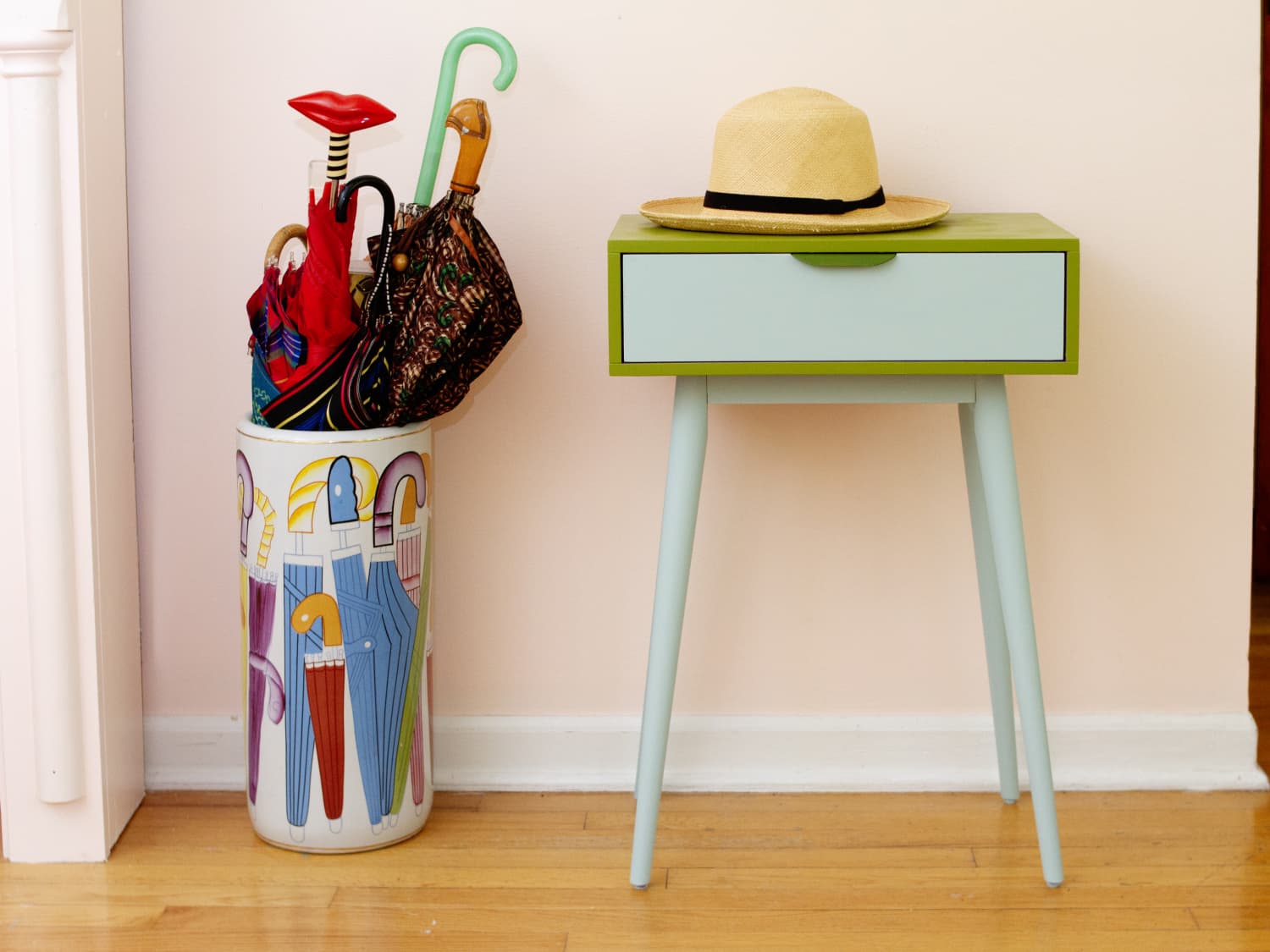 Before & After: A Child's Vintage Roll-Top Desk Gets a Playful Makeover for  Under $40