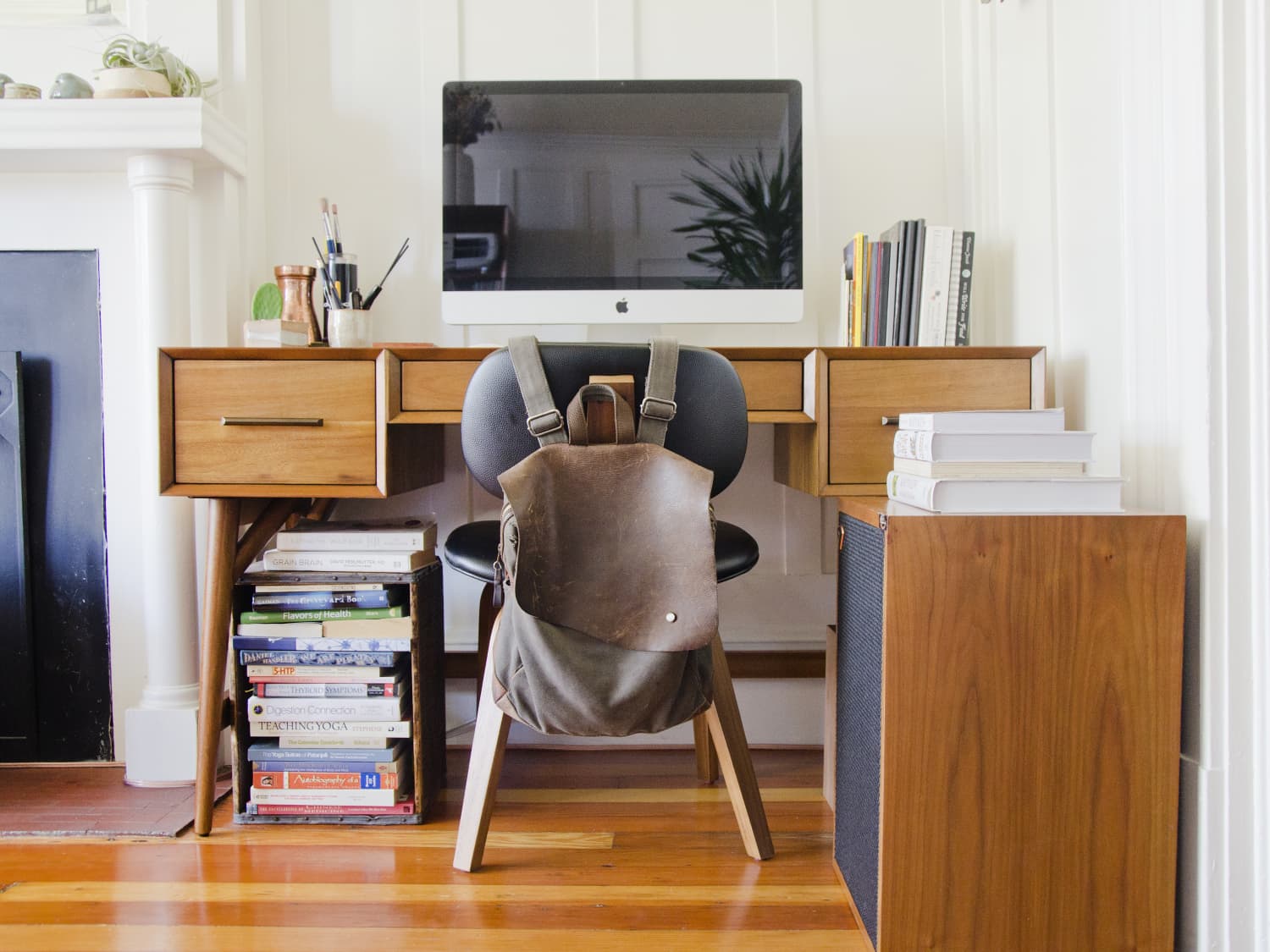 Standing Desk for Working from Home in a Small Space - The Inspired Room