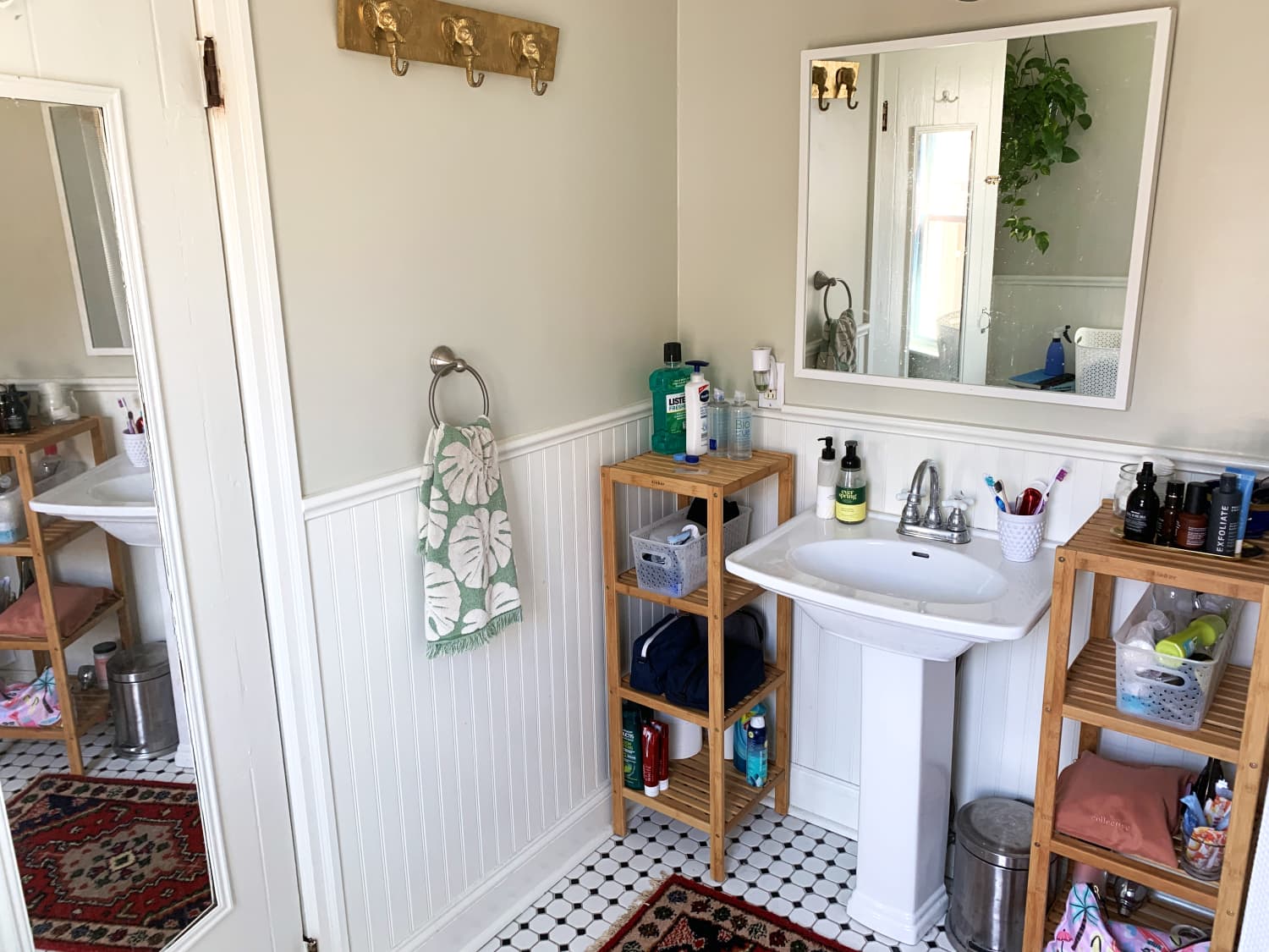 8 muebles auxiliares para el baño (DIY & obra) #hogarhabitissimo  Tiny  apartment storage, Apartment storage hacks, Small bathroom decor