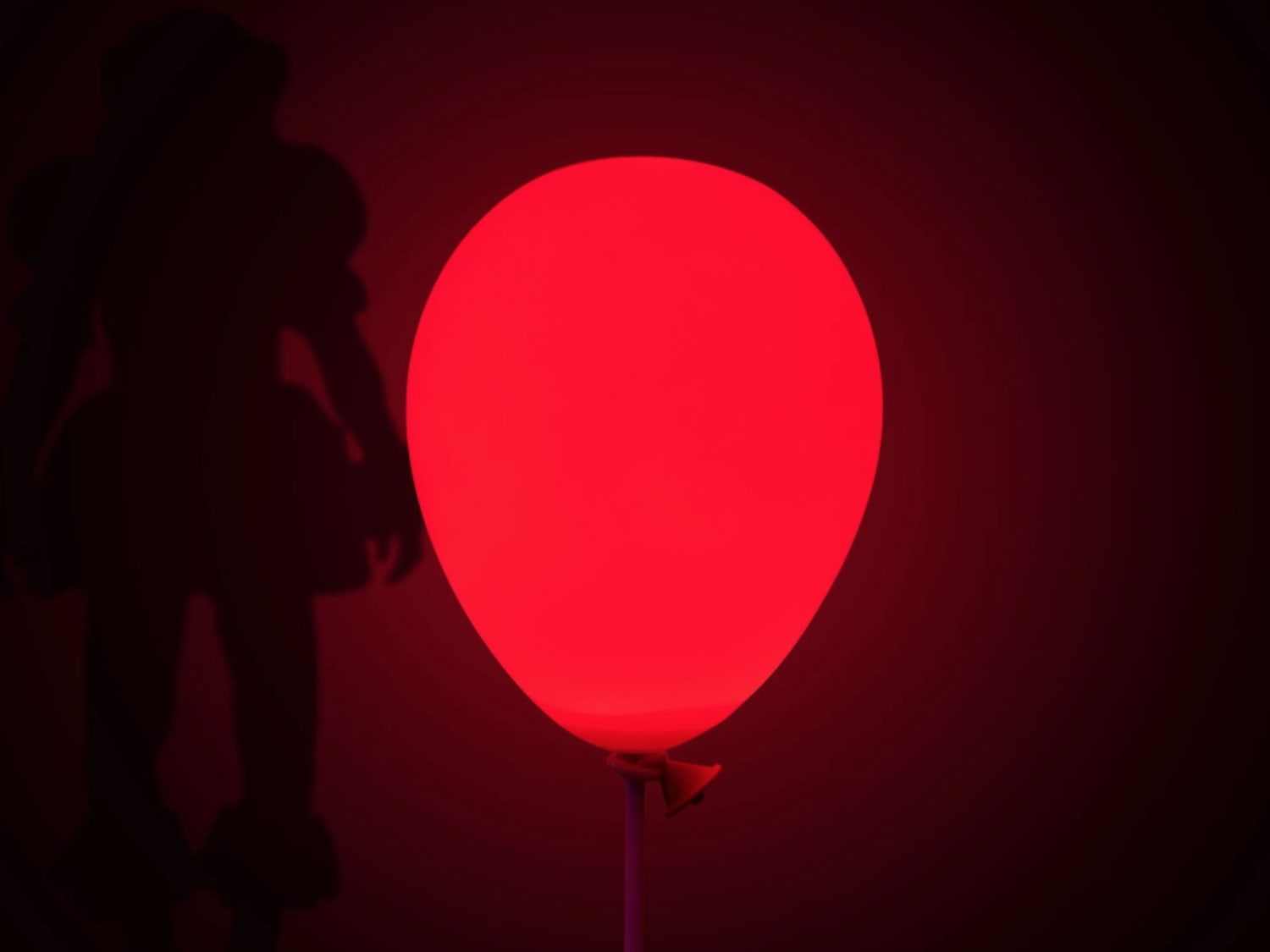 Pennywise Balloon Lamp IT Movie Bedside Lamps Red Clown Bedroom Office Light 