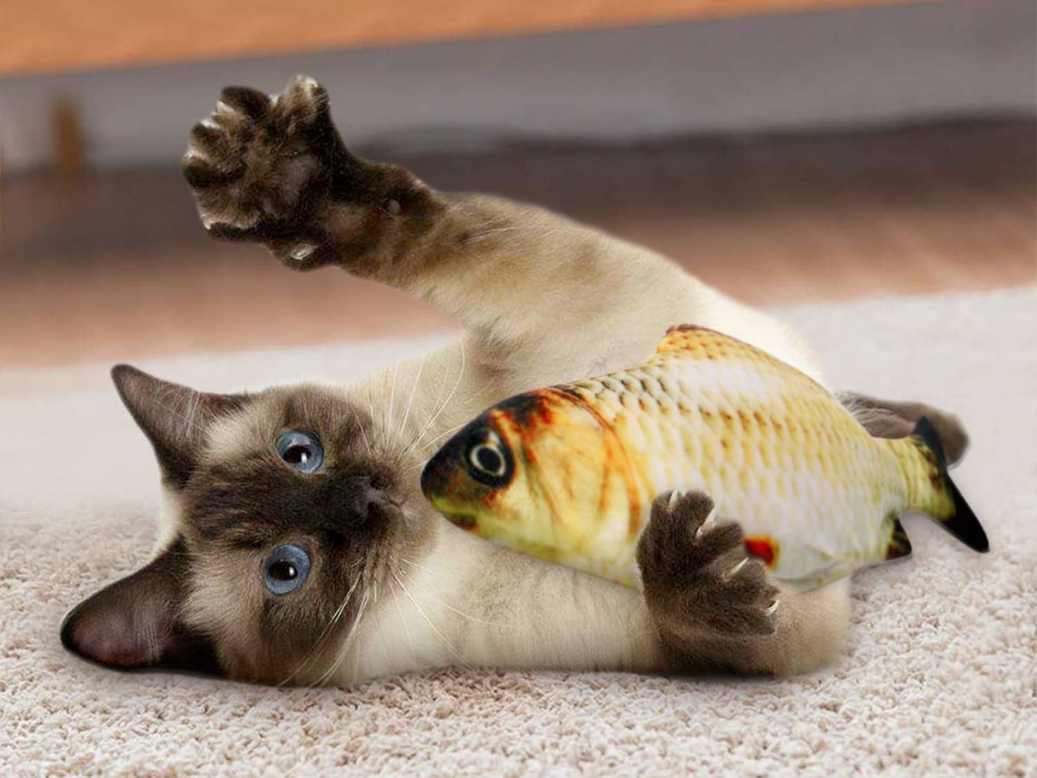 Battery Powered Fish Toy For Cats Apartment Therapy