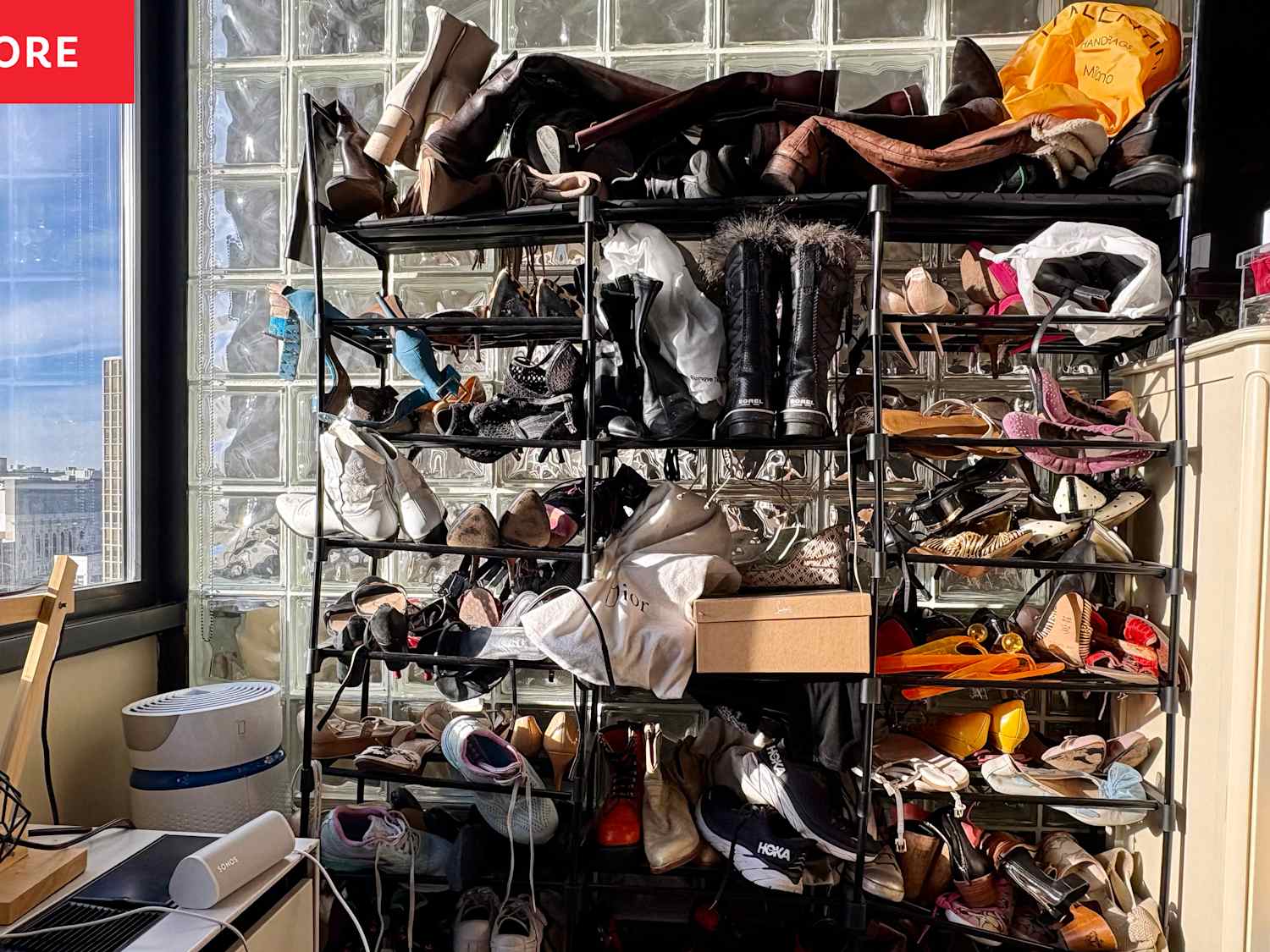 Assess your closet space and shoes