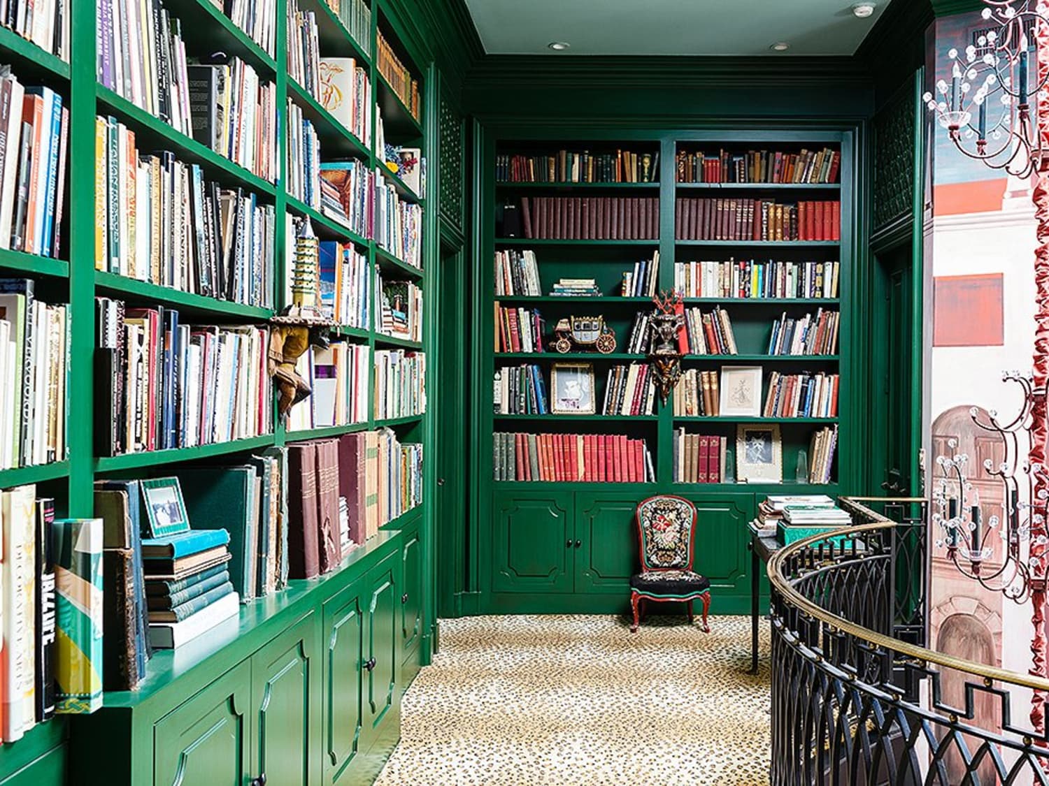Green bookcase deals
