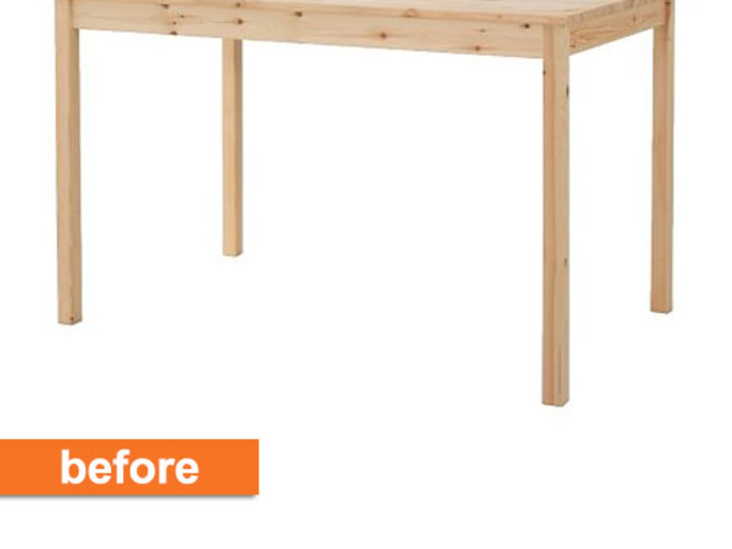 Before After From IKEA Dining Table to Chic Desk Apartment