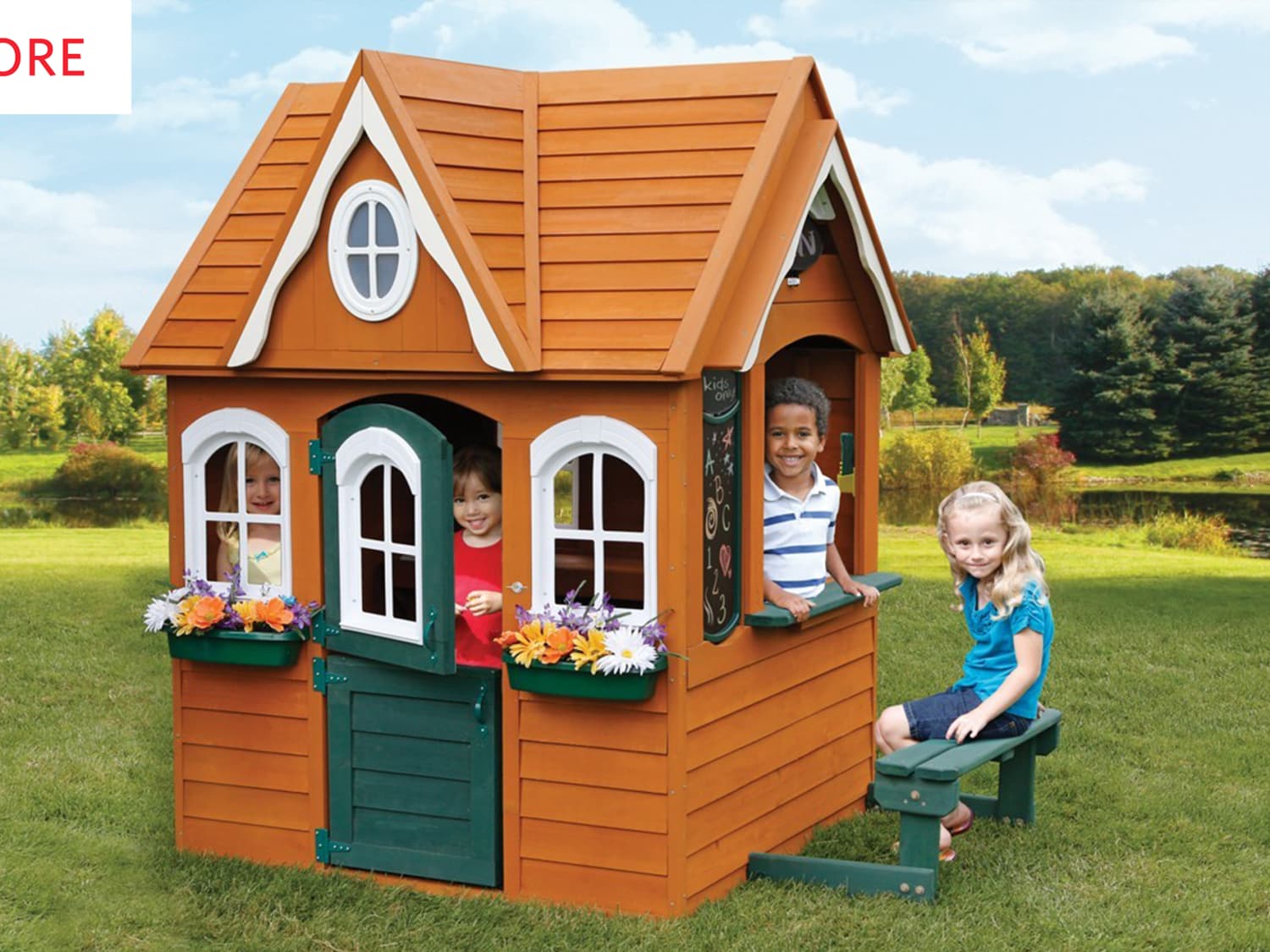 Costco Playhouse Customized for Christmas Makeover Apartment Therapy
