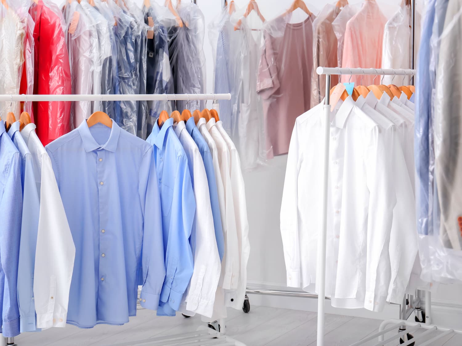 Dry clean clothes cheap