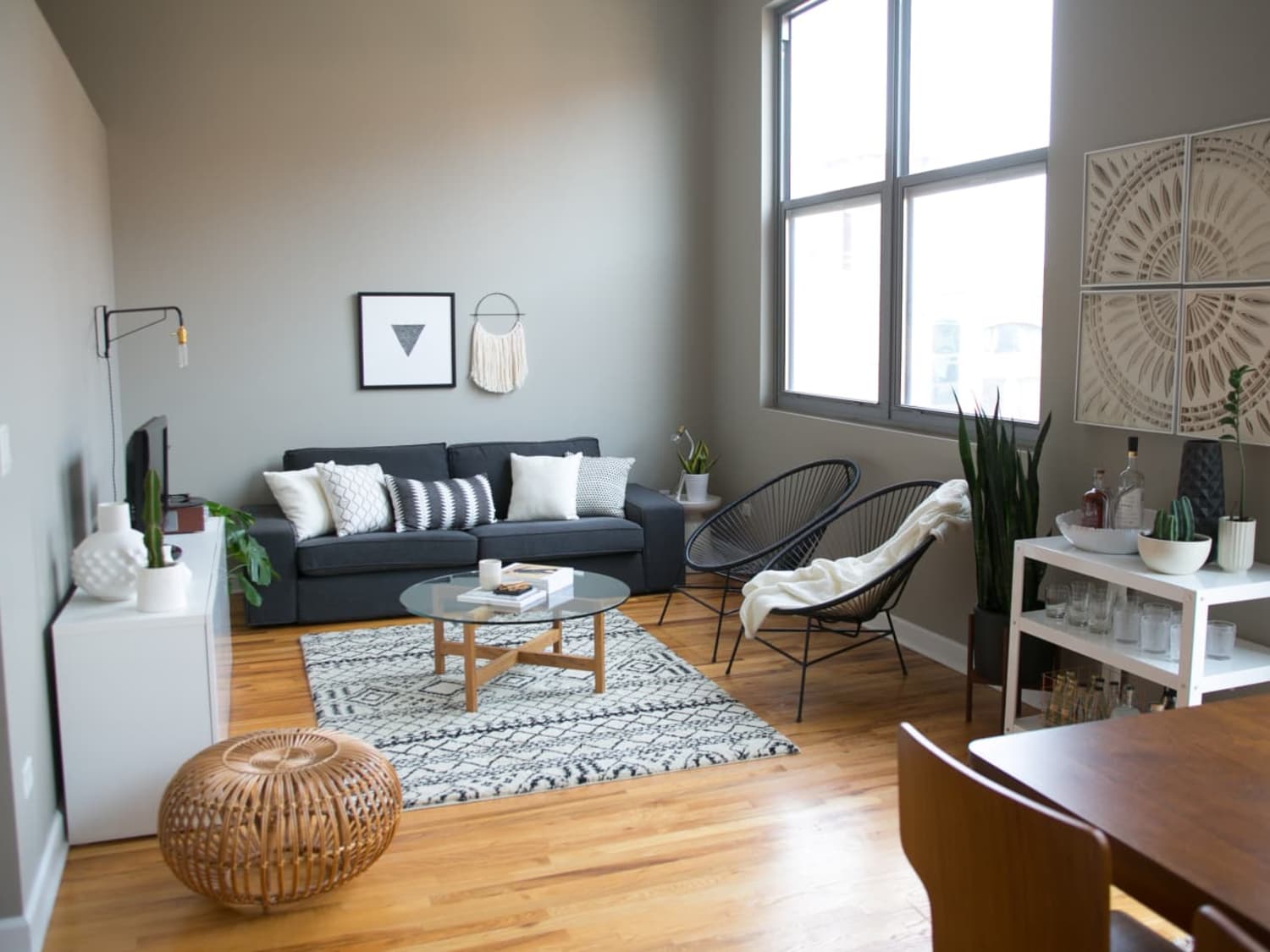 Gray living store room decor