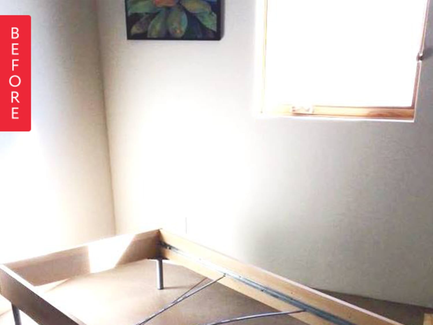 Before After IKEA Bed Frame Turned Chaise Apartment Therapy