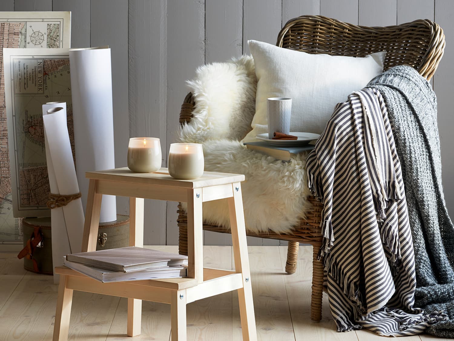Ikea throws cheap and cushions