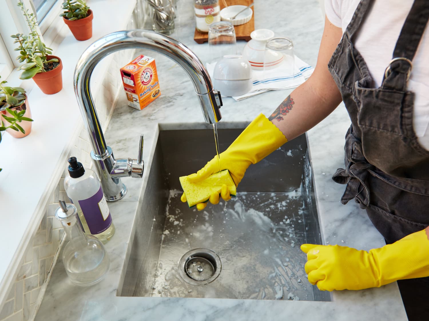 Latex free shop washing up gloves